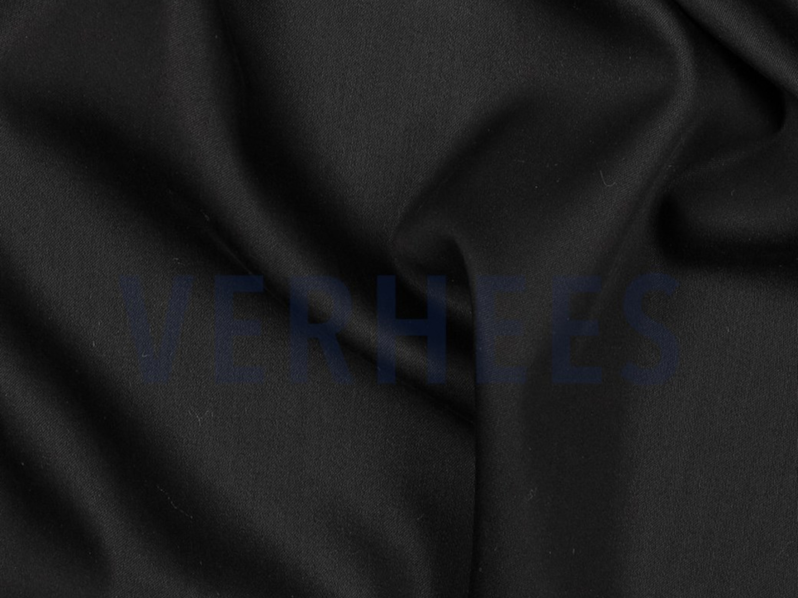 Tencel Lyocell Satin Uni Schwarz