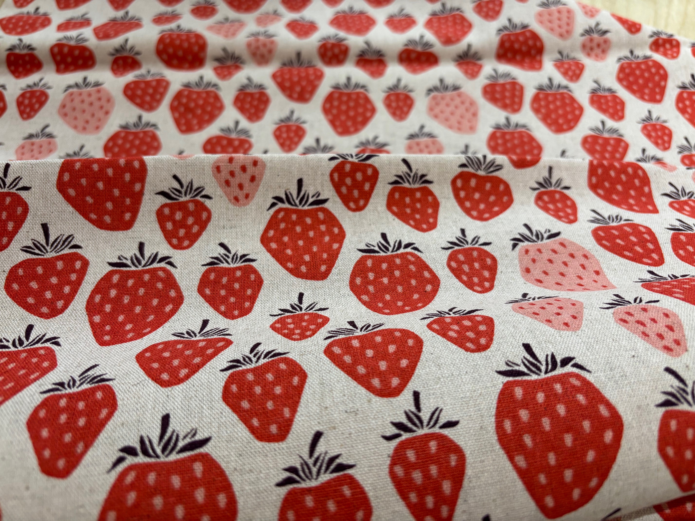 Canvas Erdbeeren Under the Appletree cotton and steel