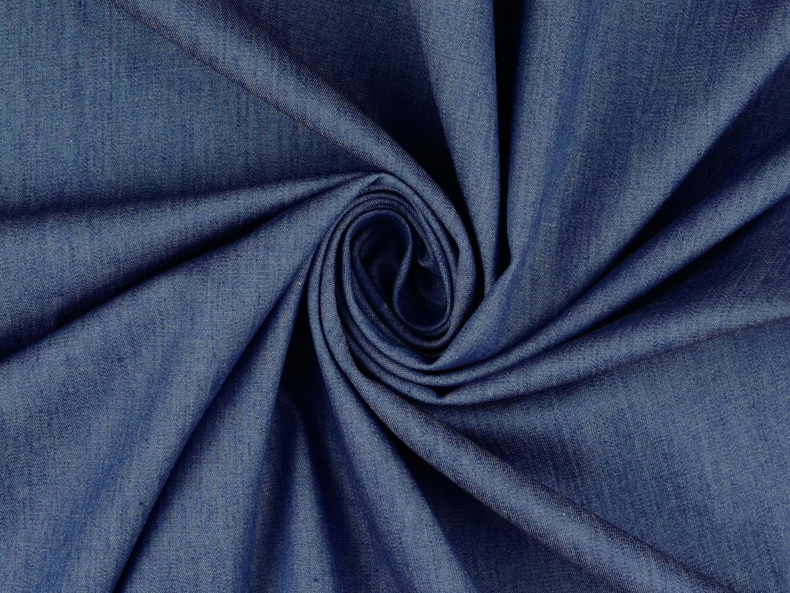 Leichter Baumwolljeansstoff Blau Denim