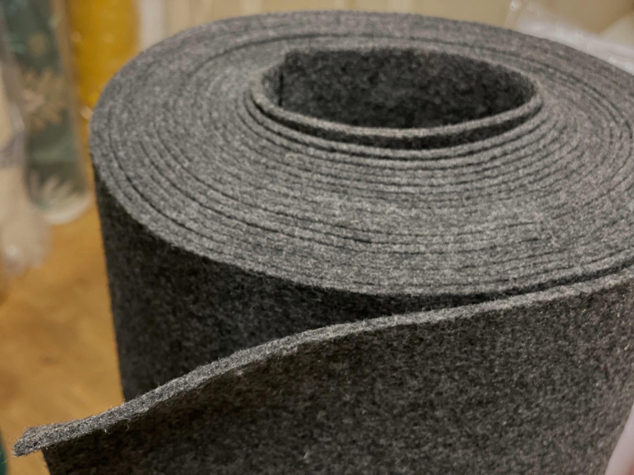 Taschenfilz Dunkelgrau Melange 3 mm