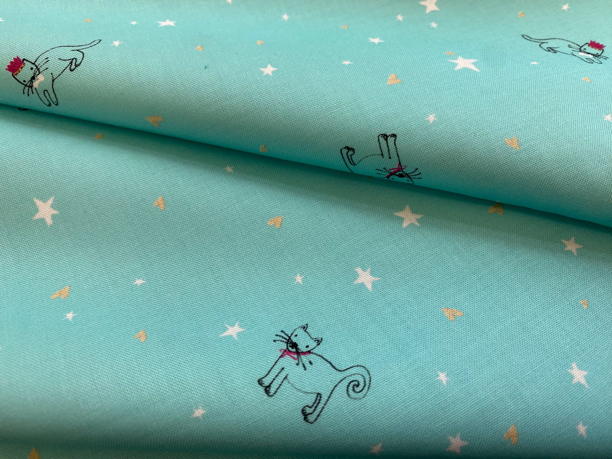 Baumwollstoff Fancypants Katzen Prinzessinnen Robert Kaufmann