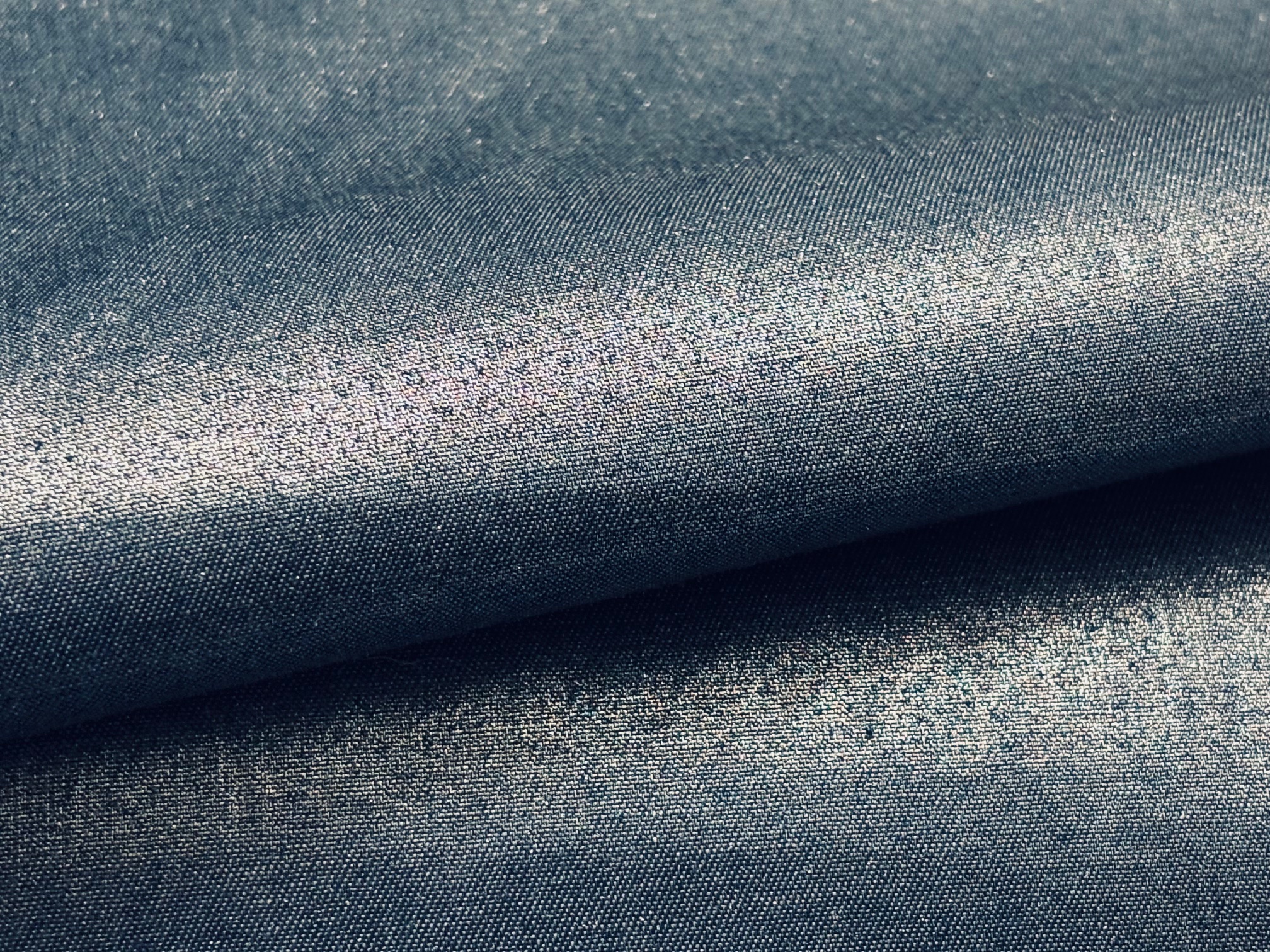 Leichter Jeansstoff Glamour Silberschimmer