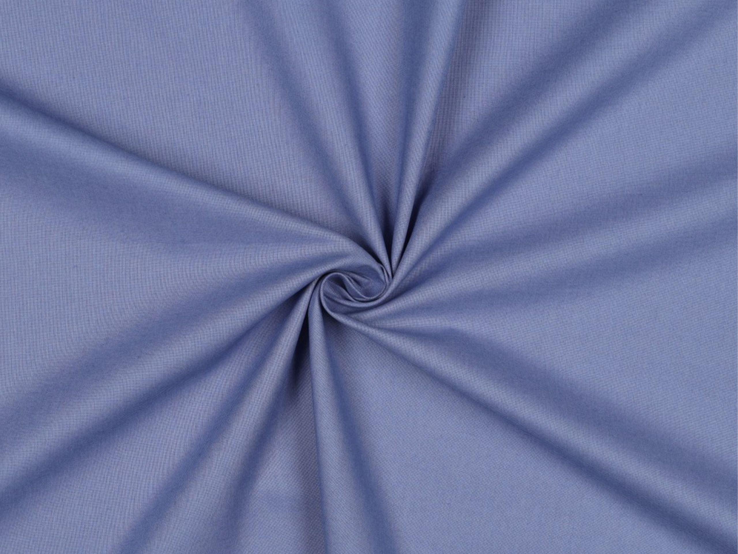 Baumwollstoff Uni Indigoblau VH 103 Popeline