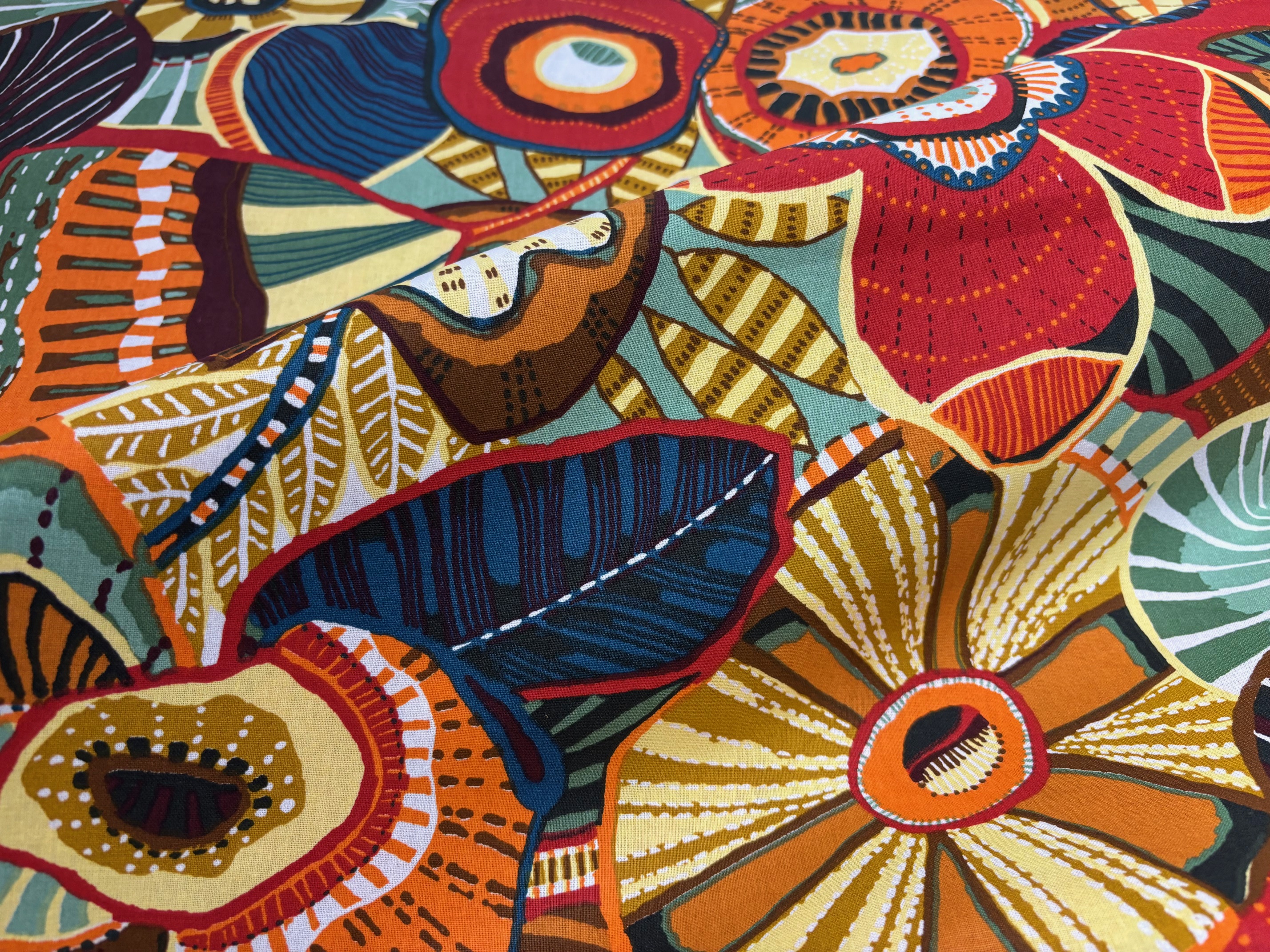 Canvas Herbstblumen Mania Cretonne