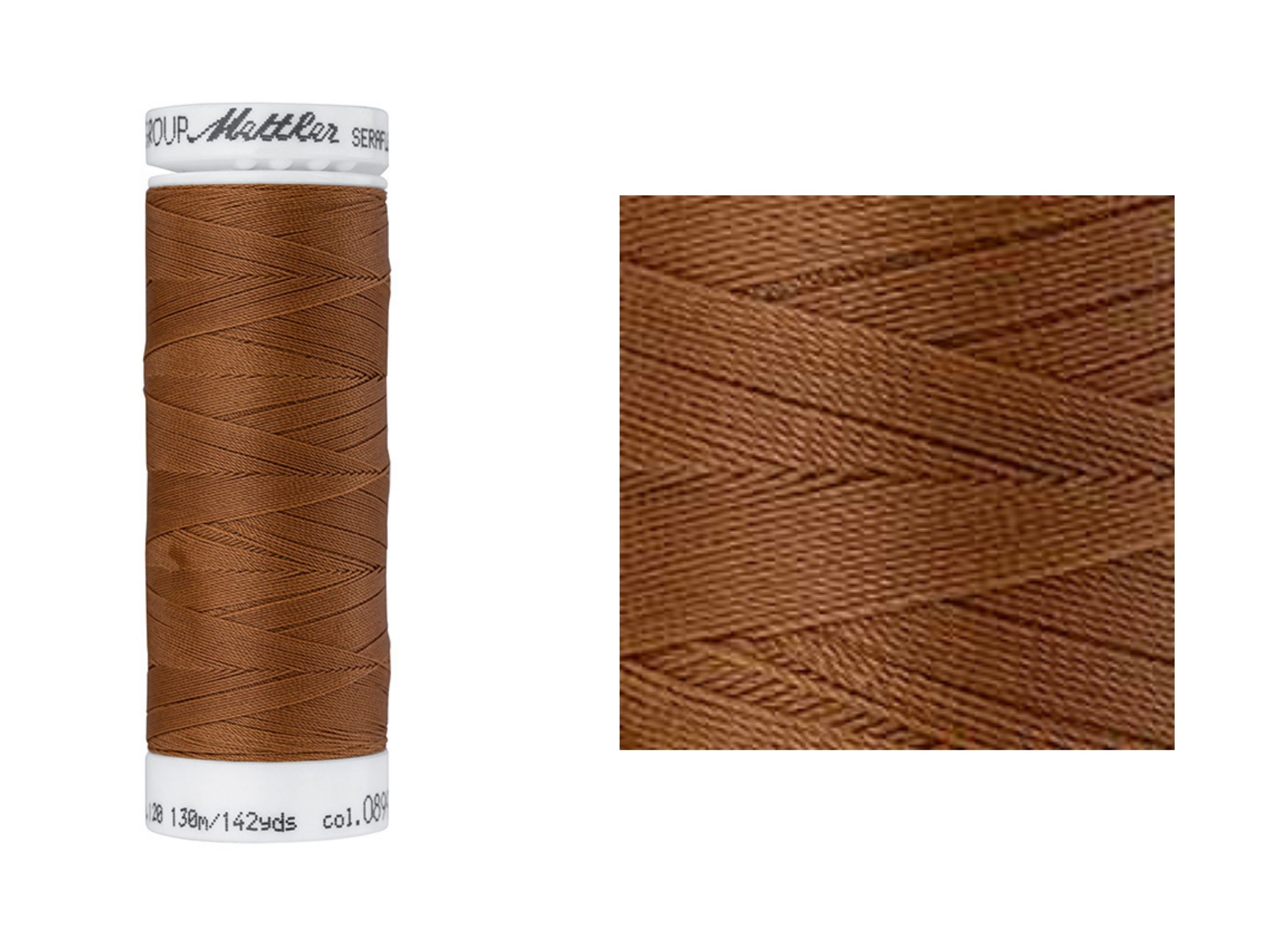Seraflex Elastik-Nähgarn Bronze Braun 899 Amann Mettler 130 m