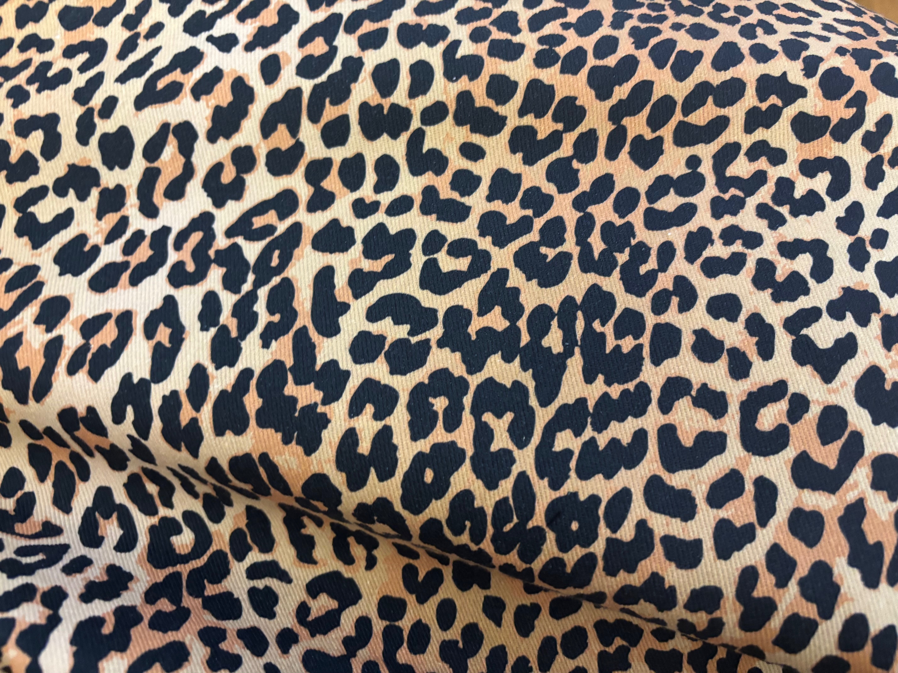 Canvas Leo Schwarz Beige gerippt