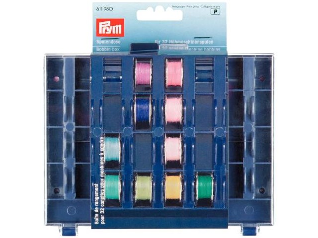 Prym Spulendose für 32 Nähmaschinenspulen