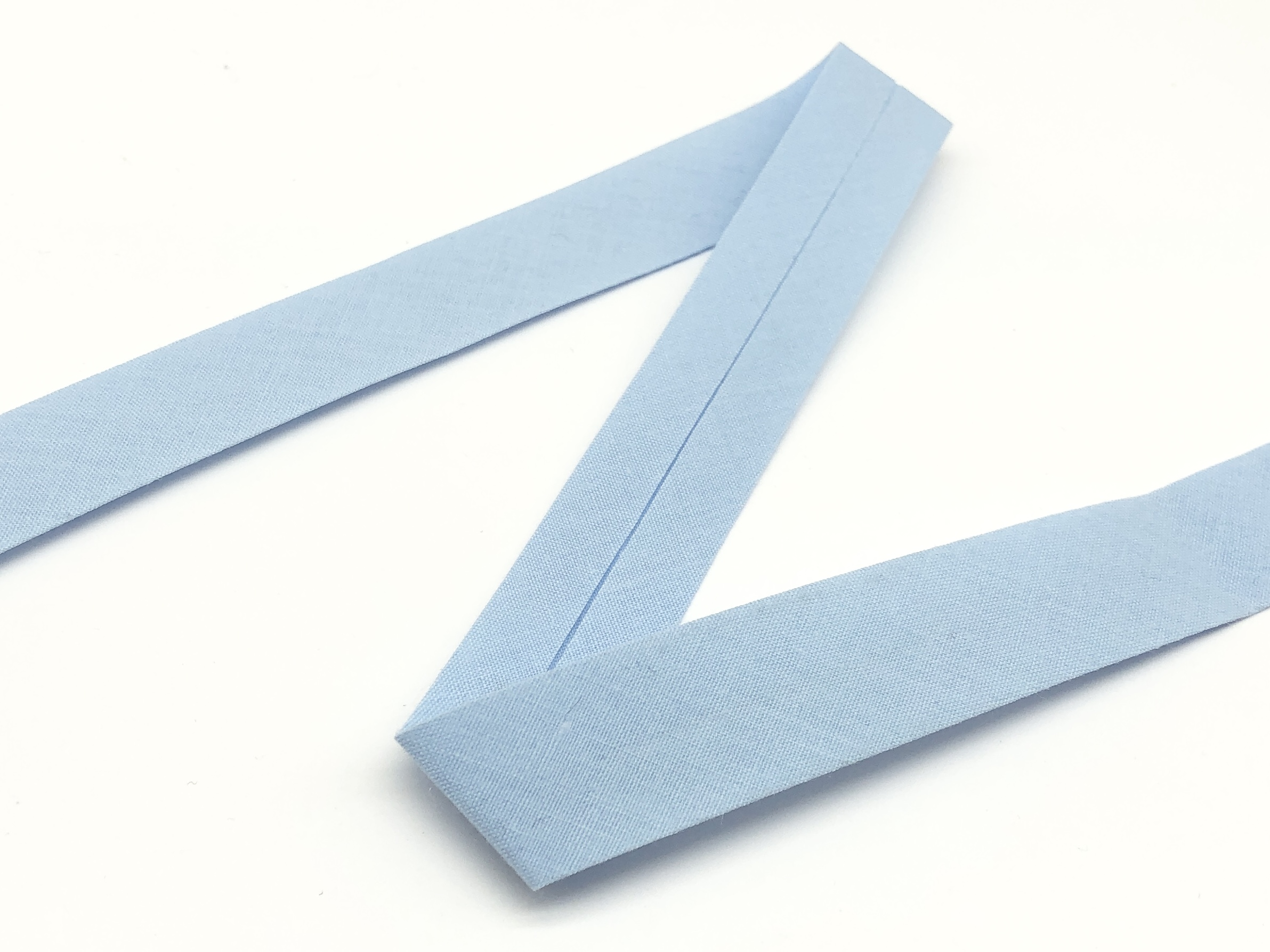Schrägband 27 mm Babyblau 02