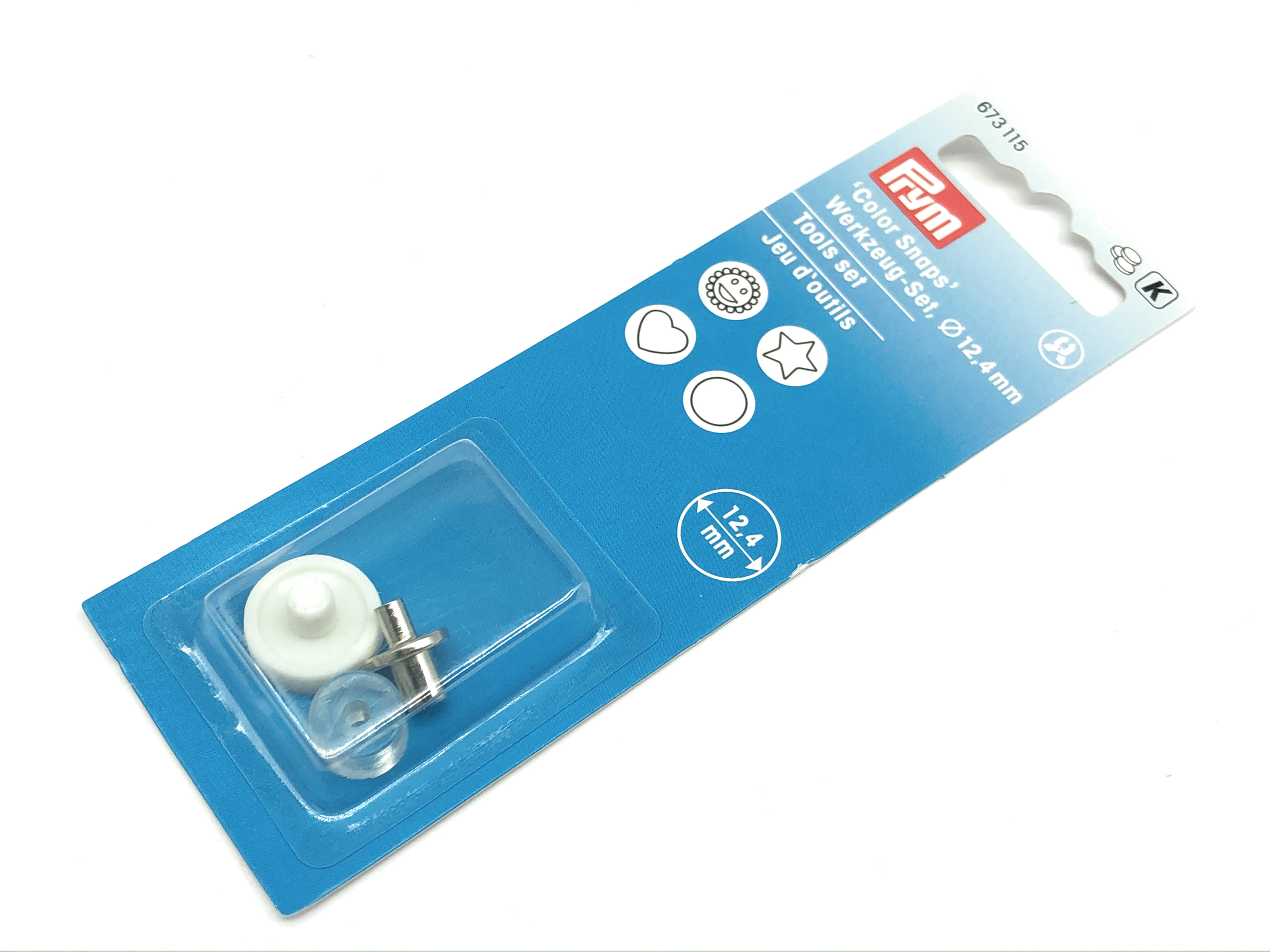 Prym Werkzeug-Set Color Snaps Kunststoff-Drucknnöpfe 12,4 mm