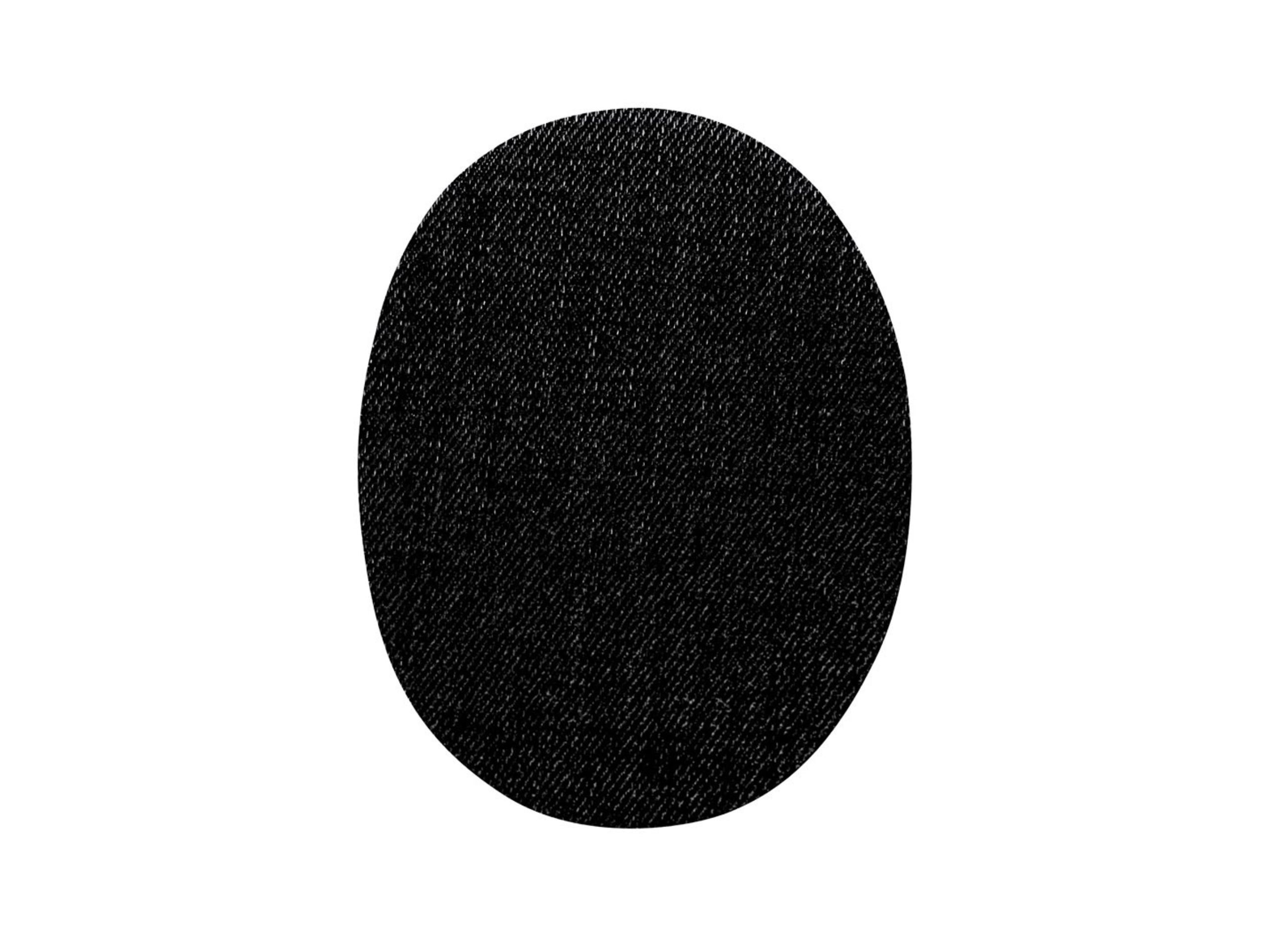 VENO 2 Jeans-Flecken Schwarz 10 x 8 cm aufbügelbar