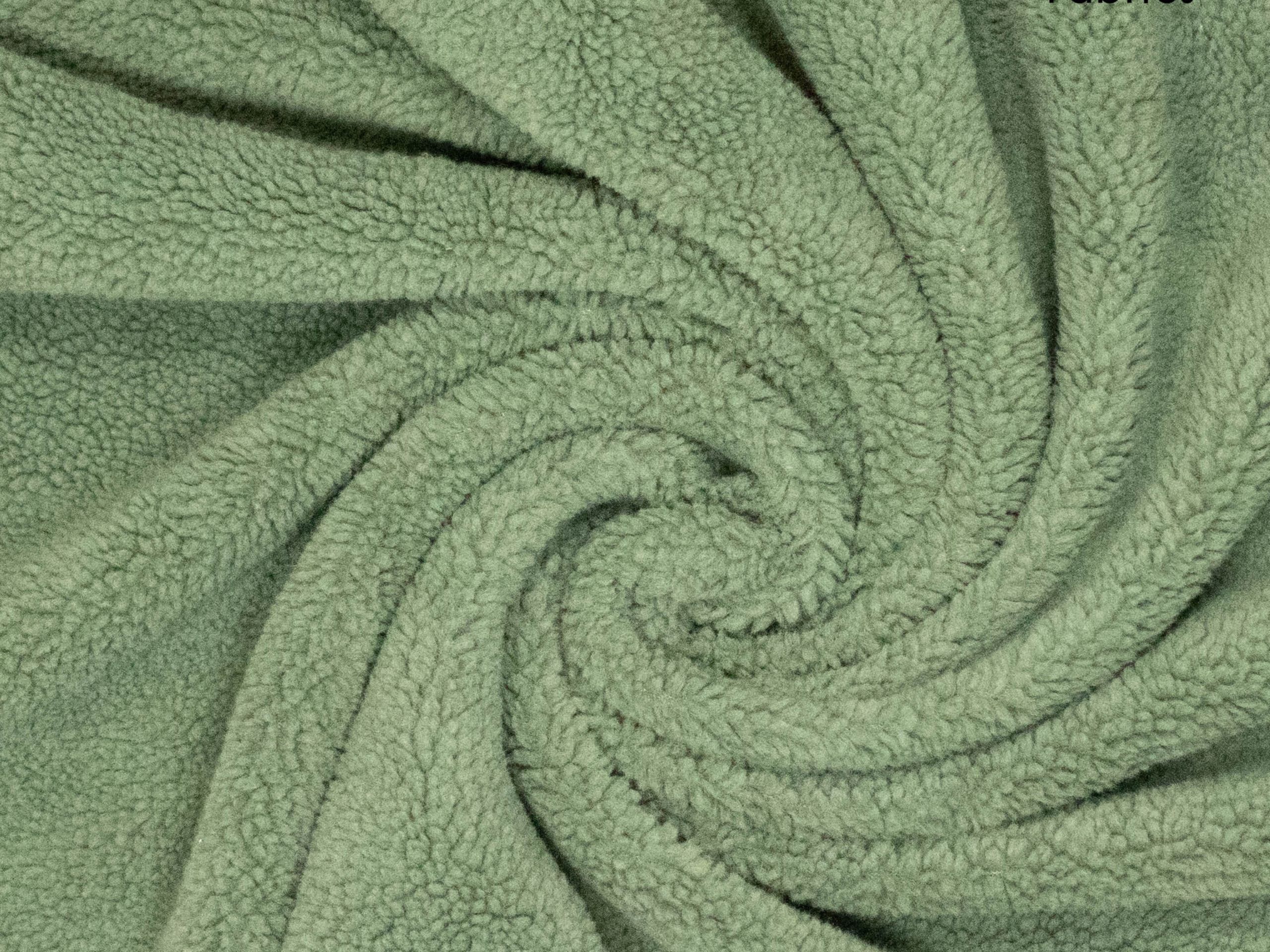 Teddy-Fleece Salbeigrün Sheepskin FIBRE MOOD