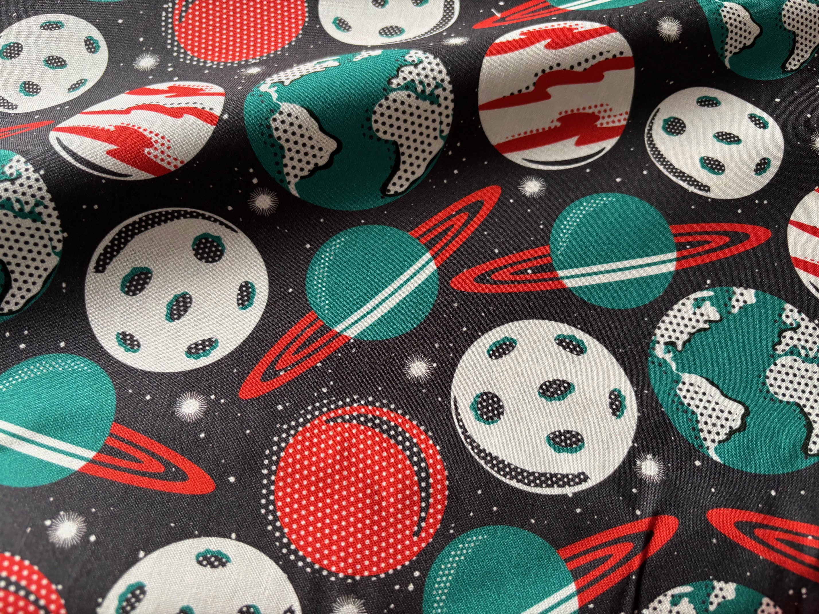 Bio-Baumwollstoff Planeten Bast Off Cloud9