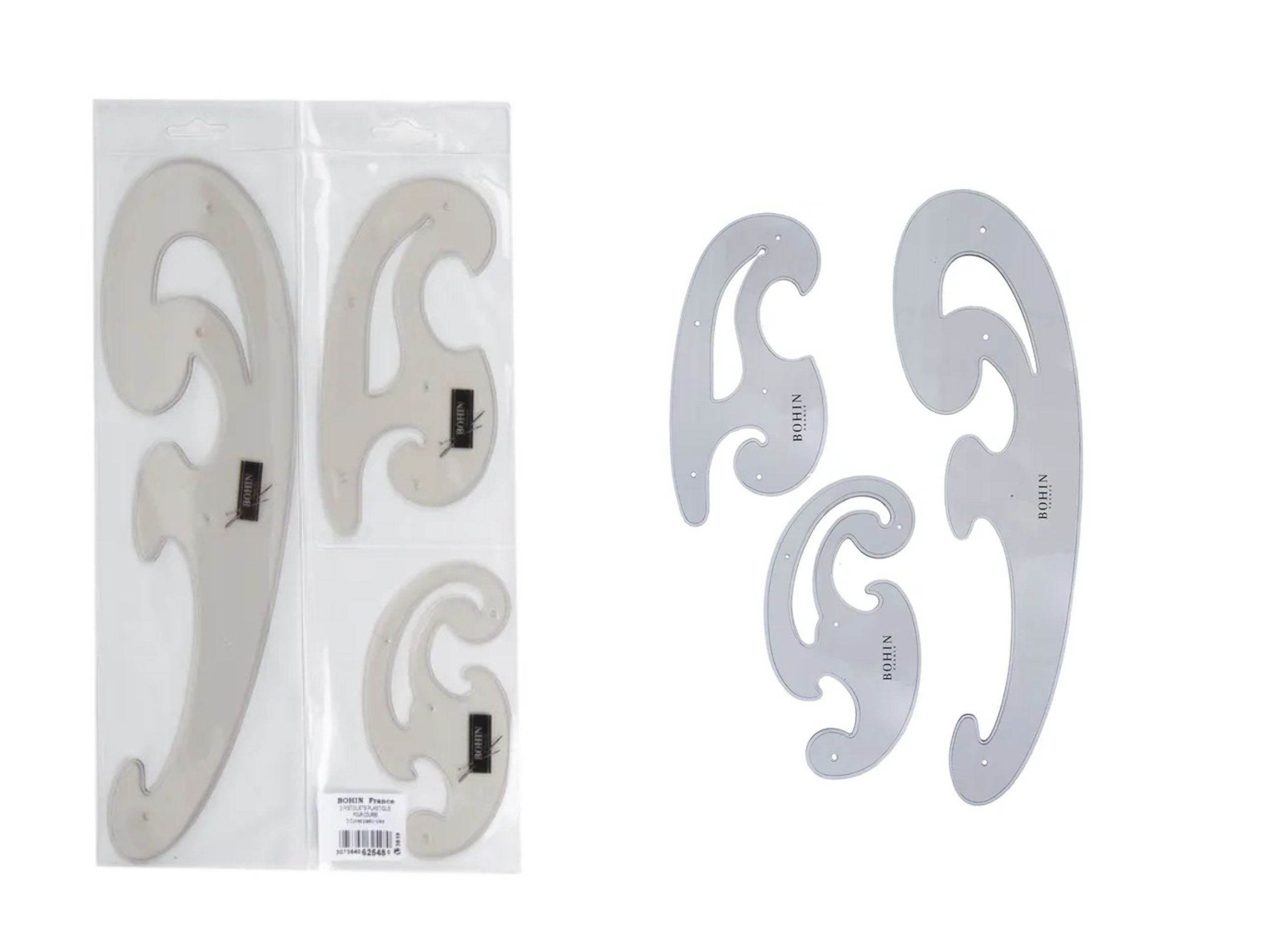 BOHIN Kurvenlineale Set 3-teilig