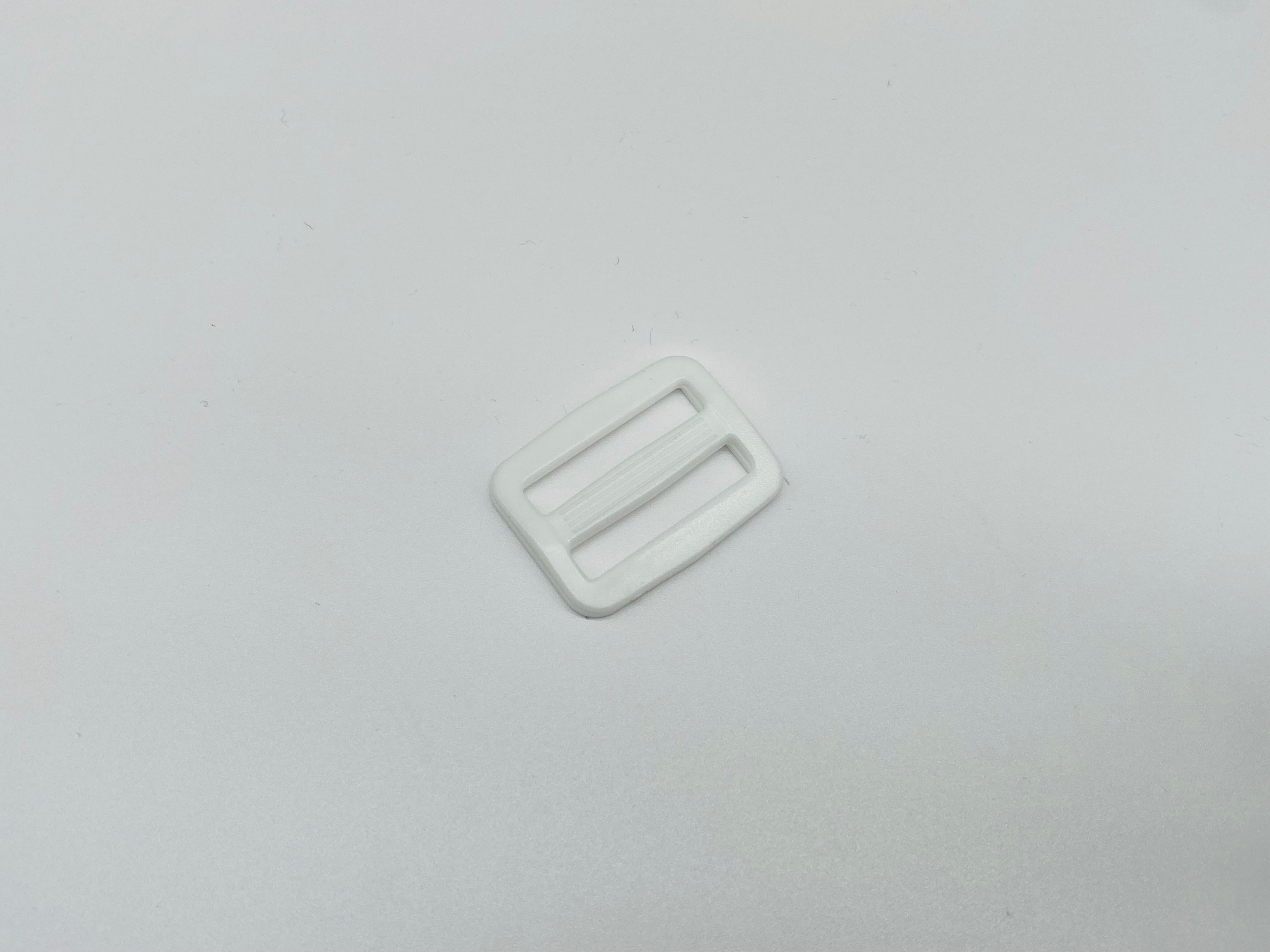 Leiterschnalle 25 mm Weiß Kunststoff Versteller