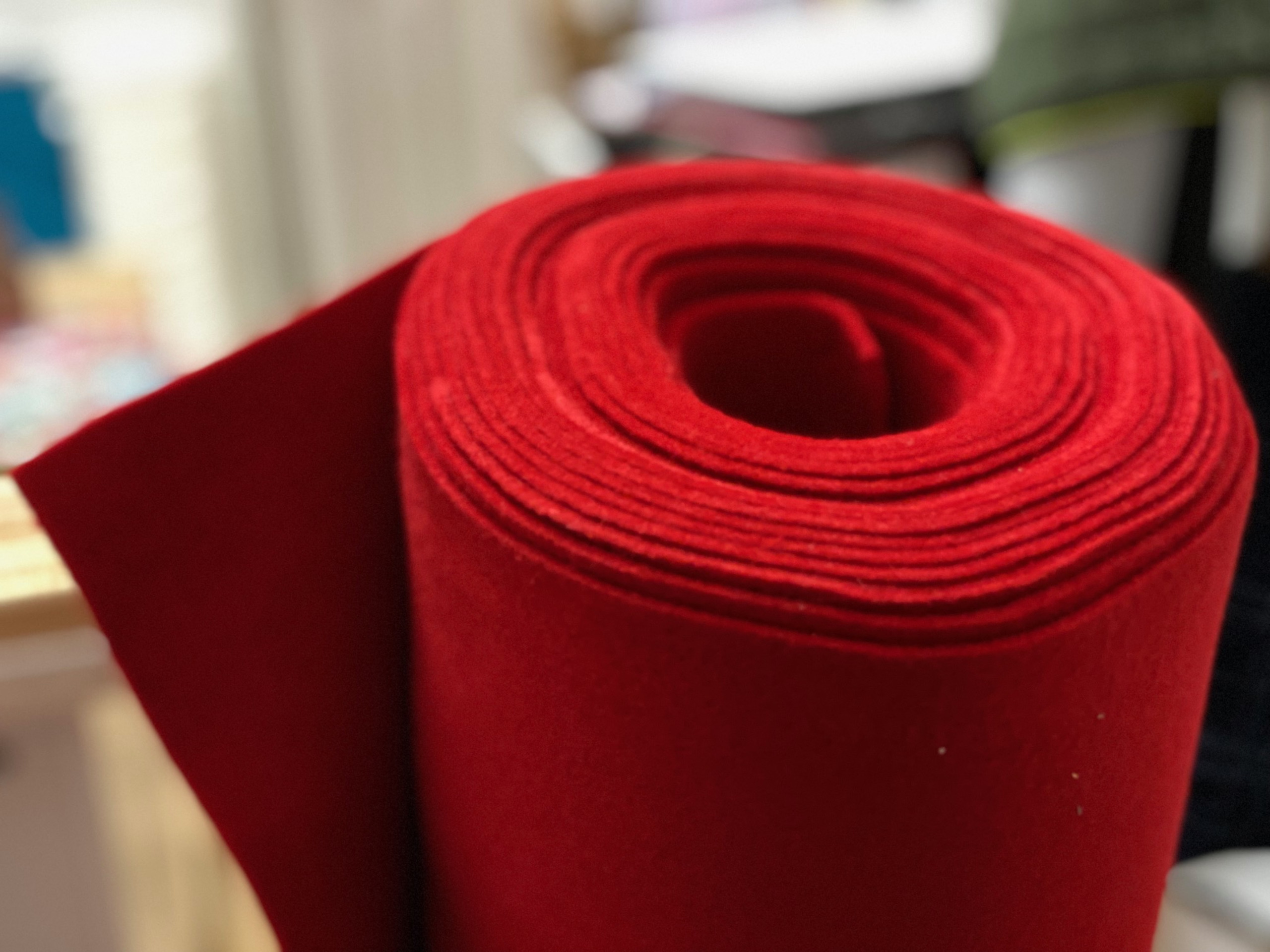 Taschenfilz Rot 3 mm Taschenfilz Rot 3 mm