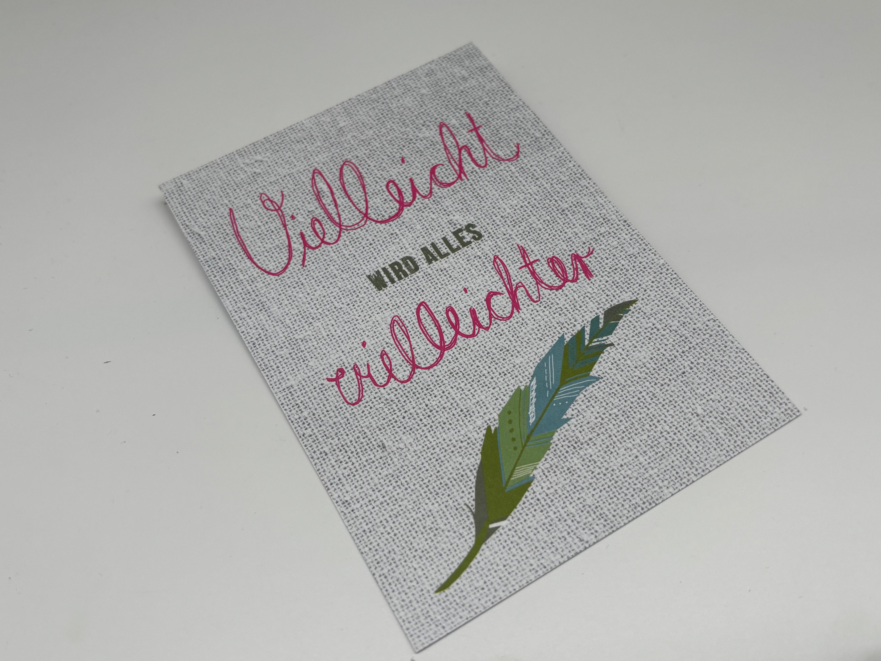 Postkarte Vielleicht wird alles vielleichter