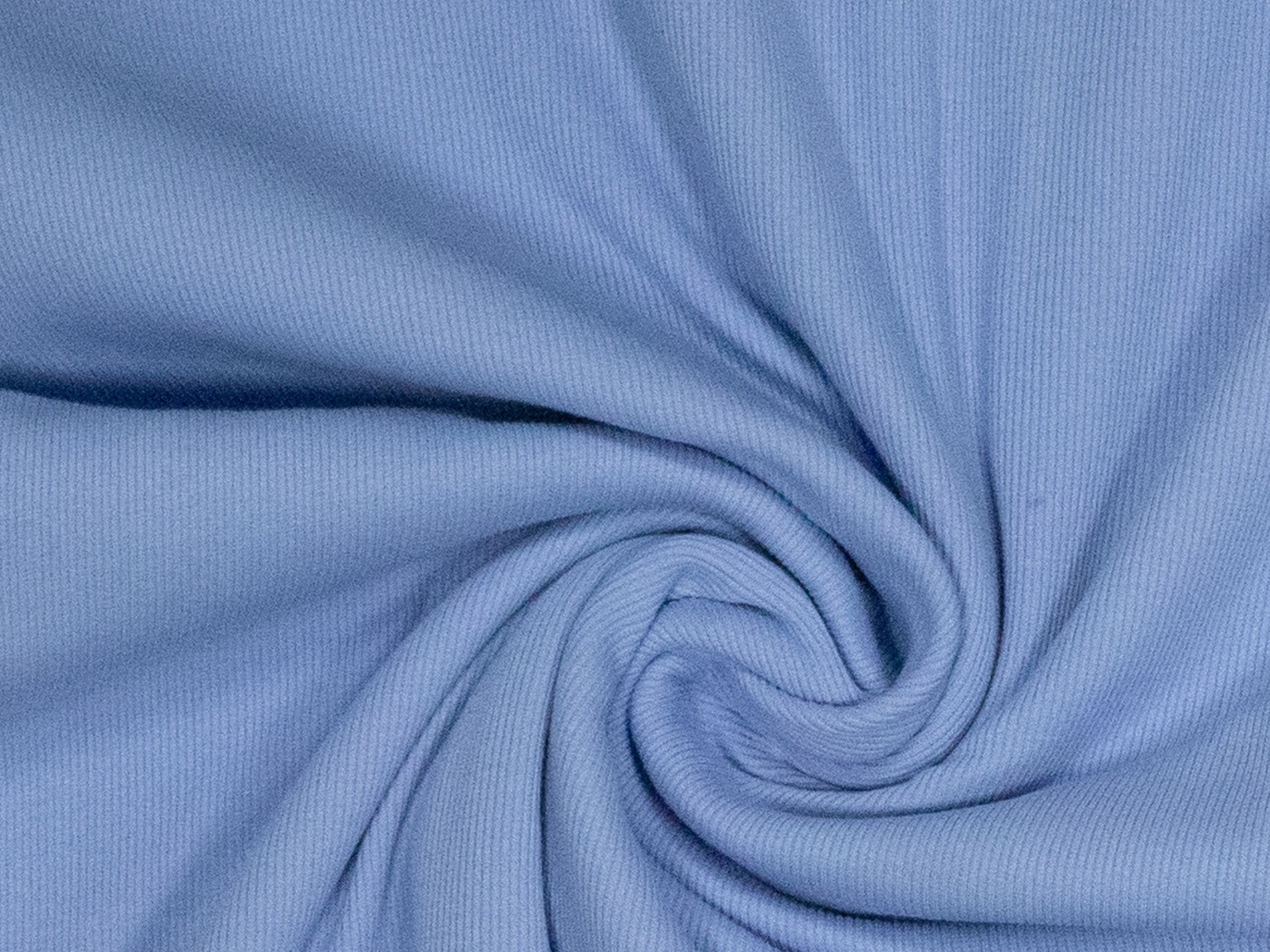 Rippenbündchen Blau Lavendel  FIBRE MOOD
