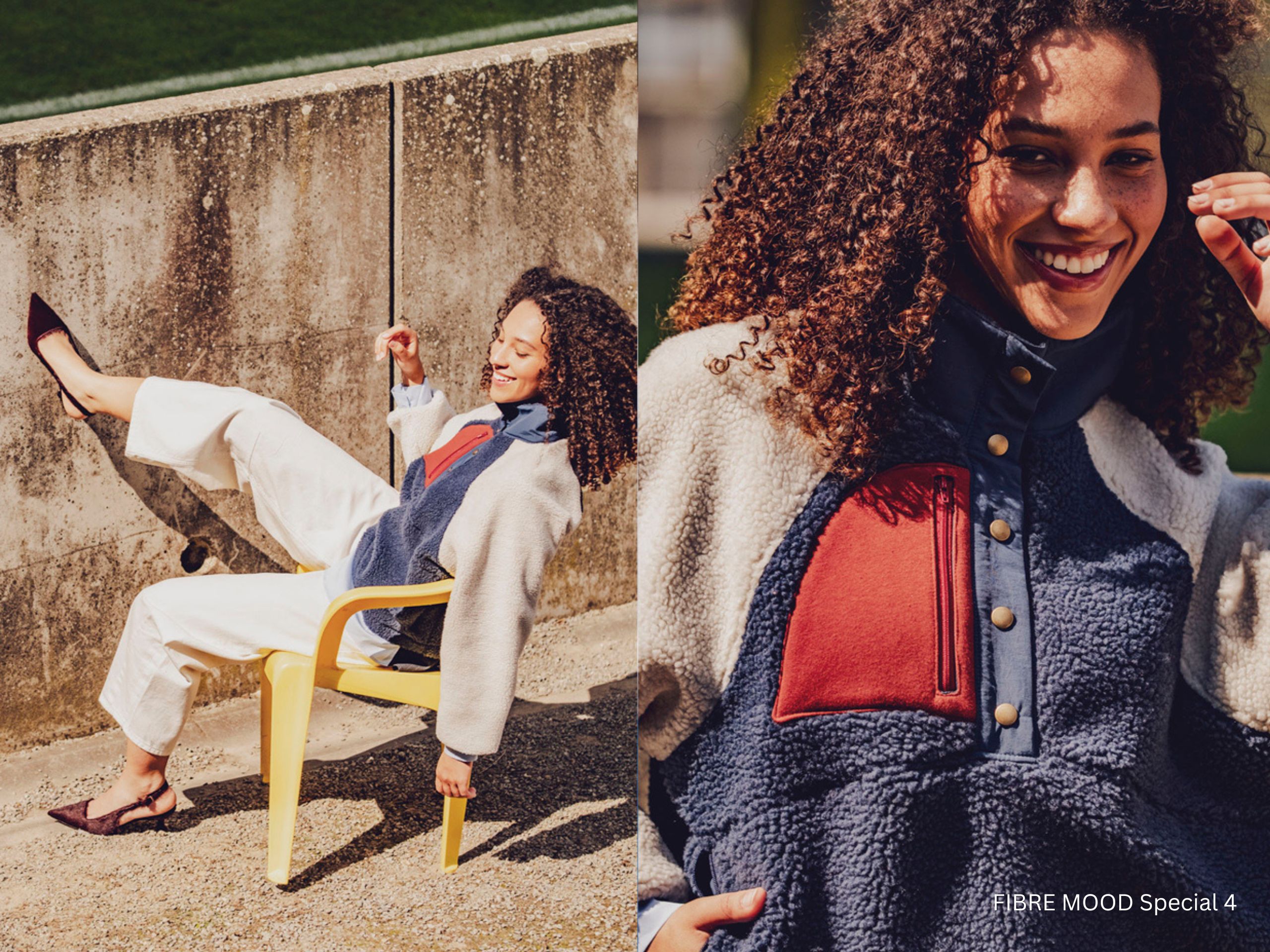 Teddy-Fleece Dunkelblau Sheepskin FIBRE MOOD