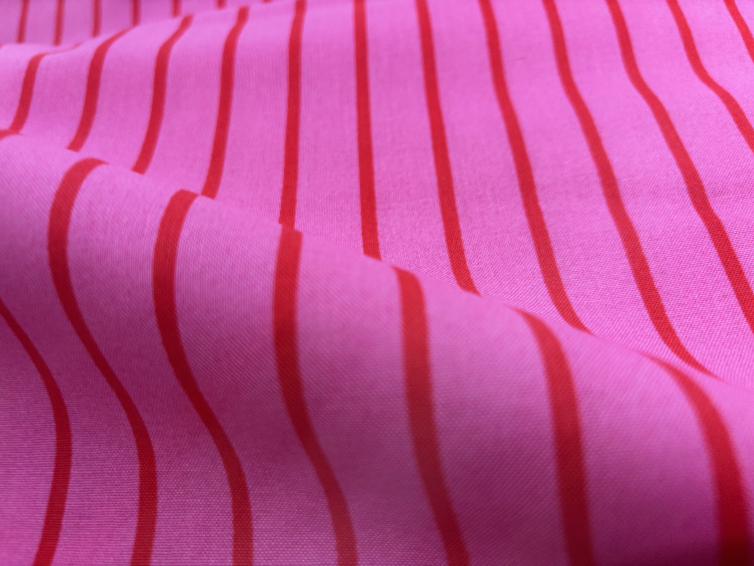Baumwollstoff Stripes Streifen Pink Rot