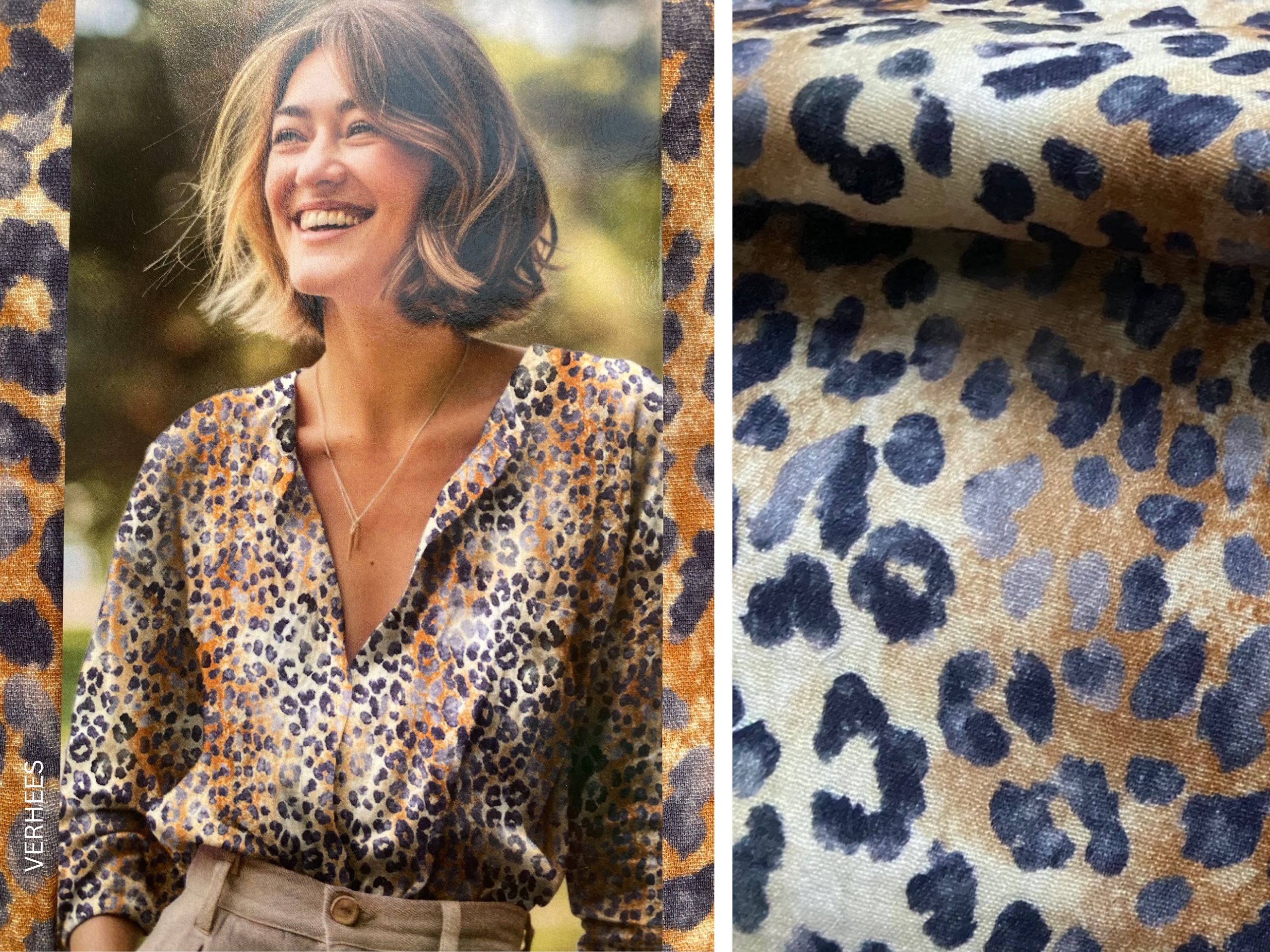 Musselin/Gauze Leo Animal Print