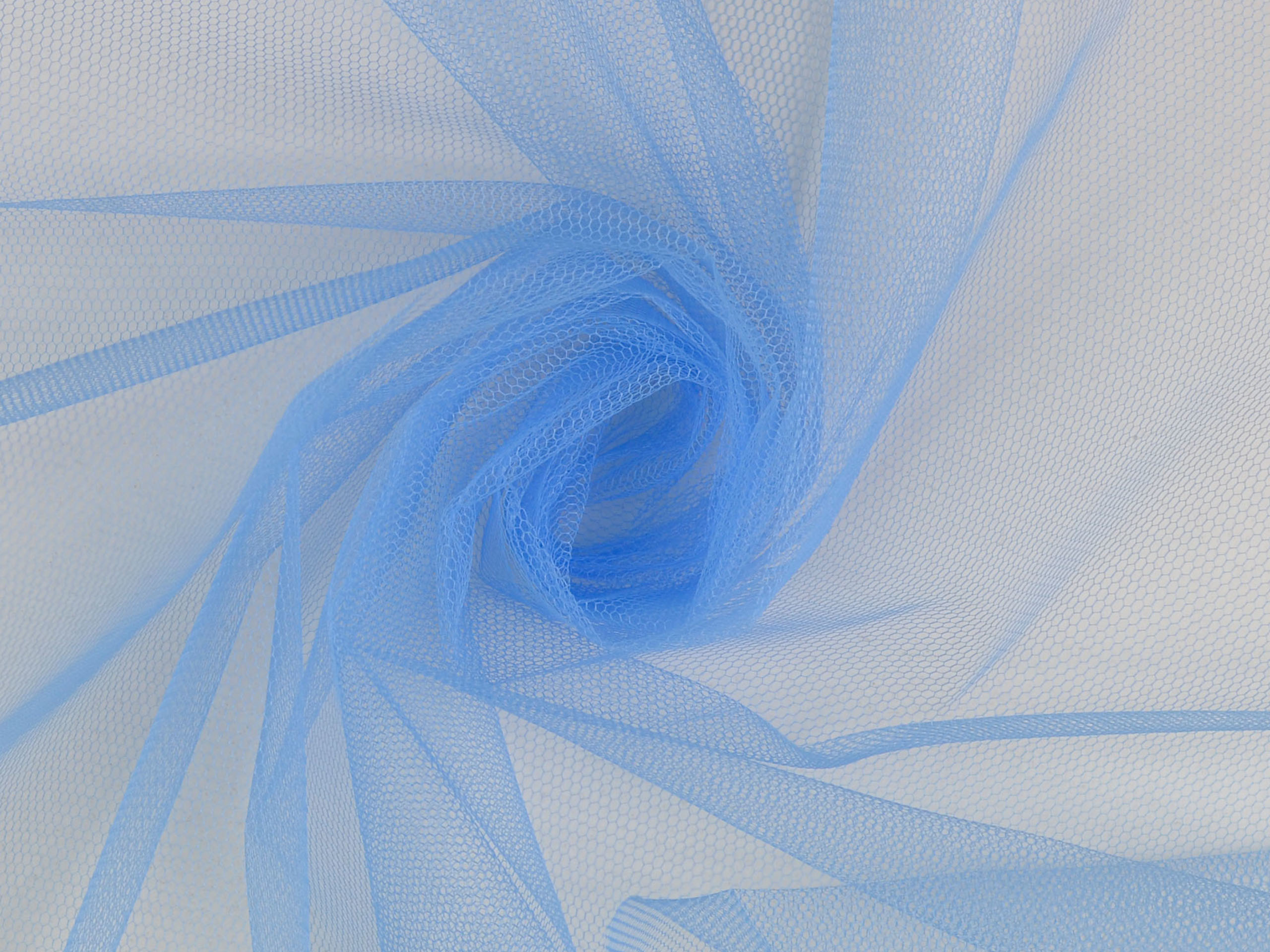 Tüll/Wabentüll Hellblau