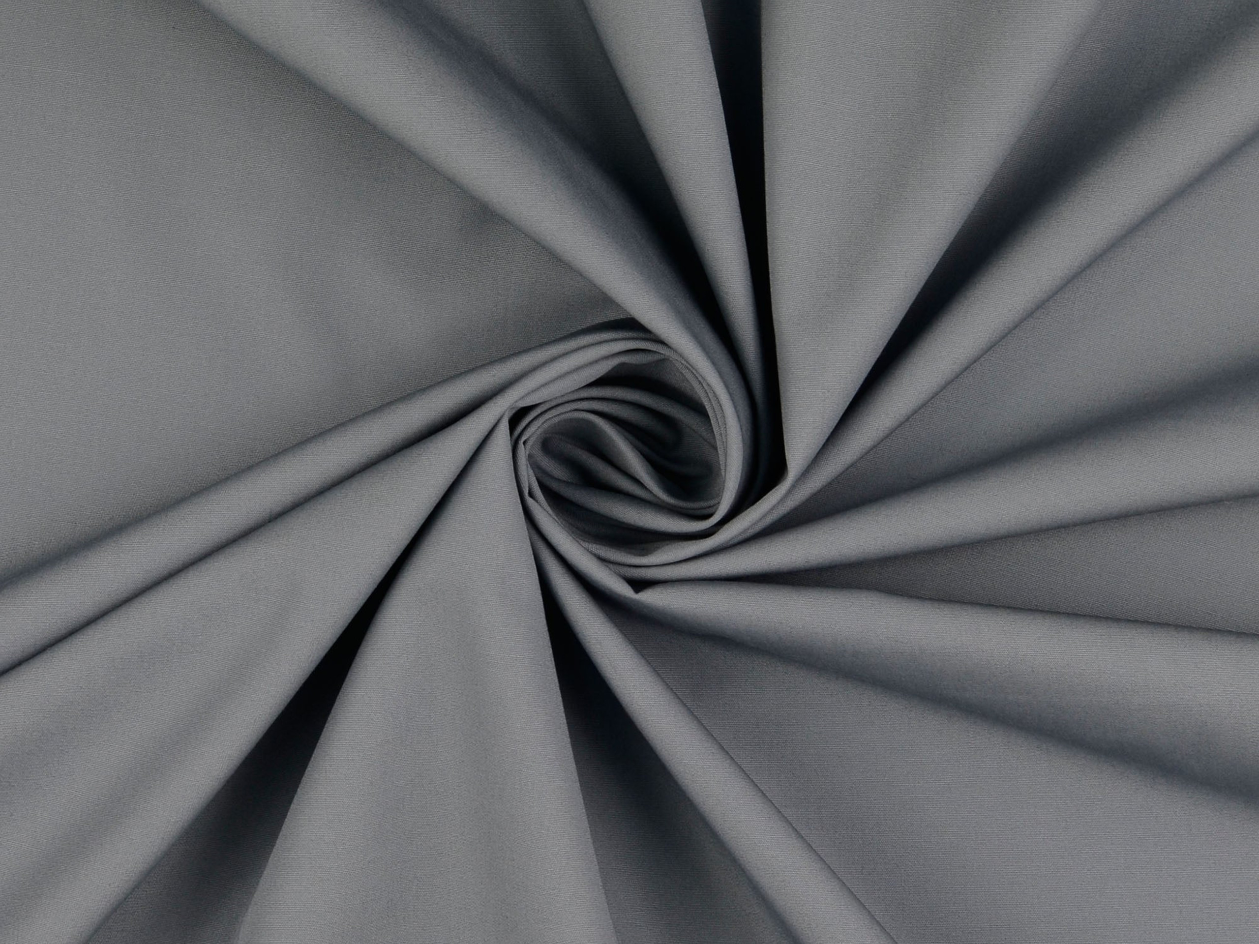 Baumwollstoff Uni Mausgrau
