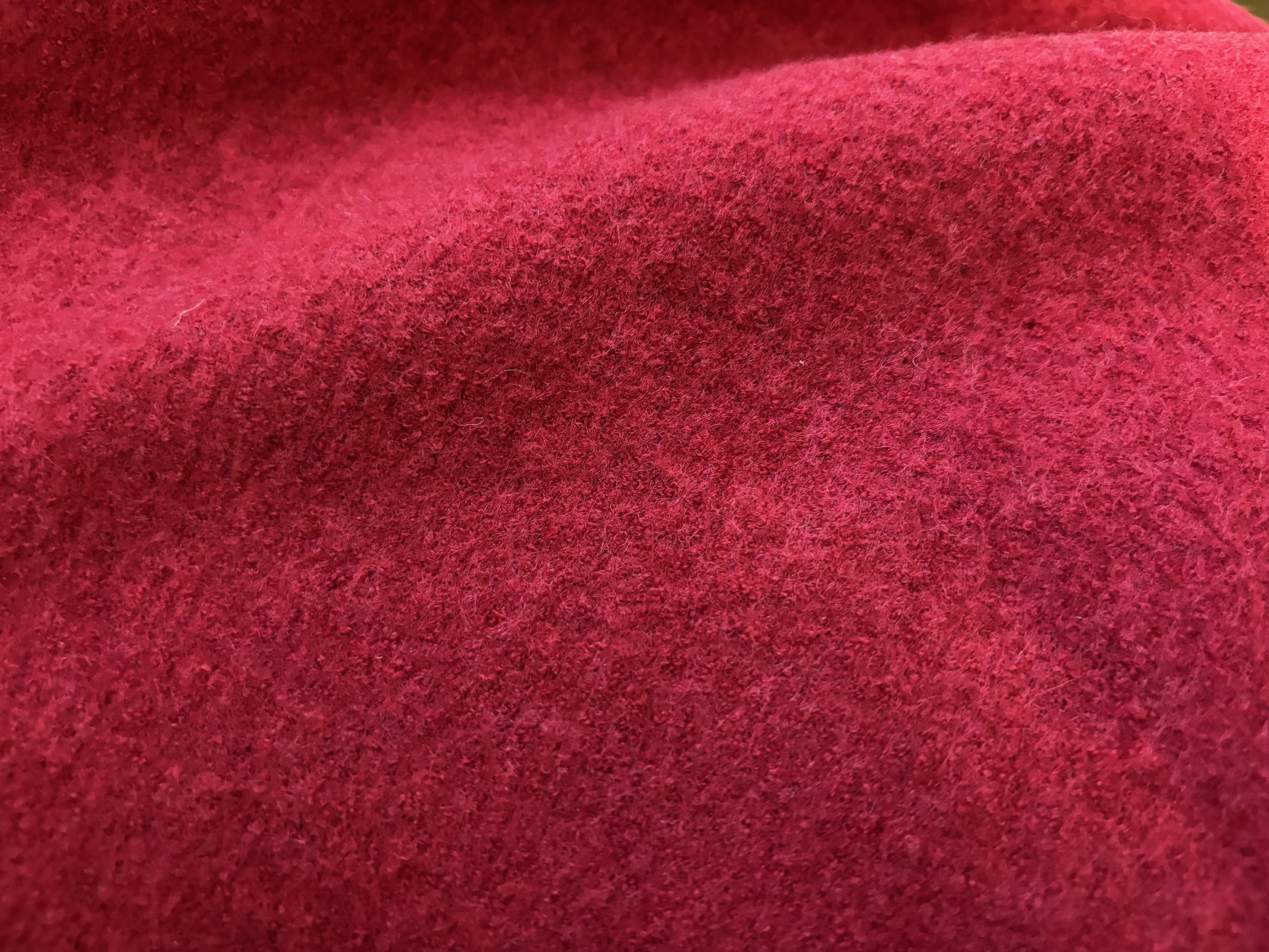 Merino Walkstoff Dunkelrot Kirsche