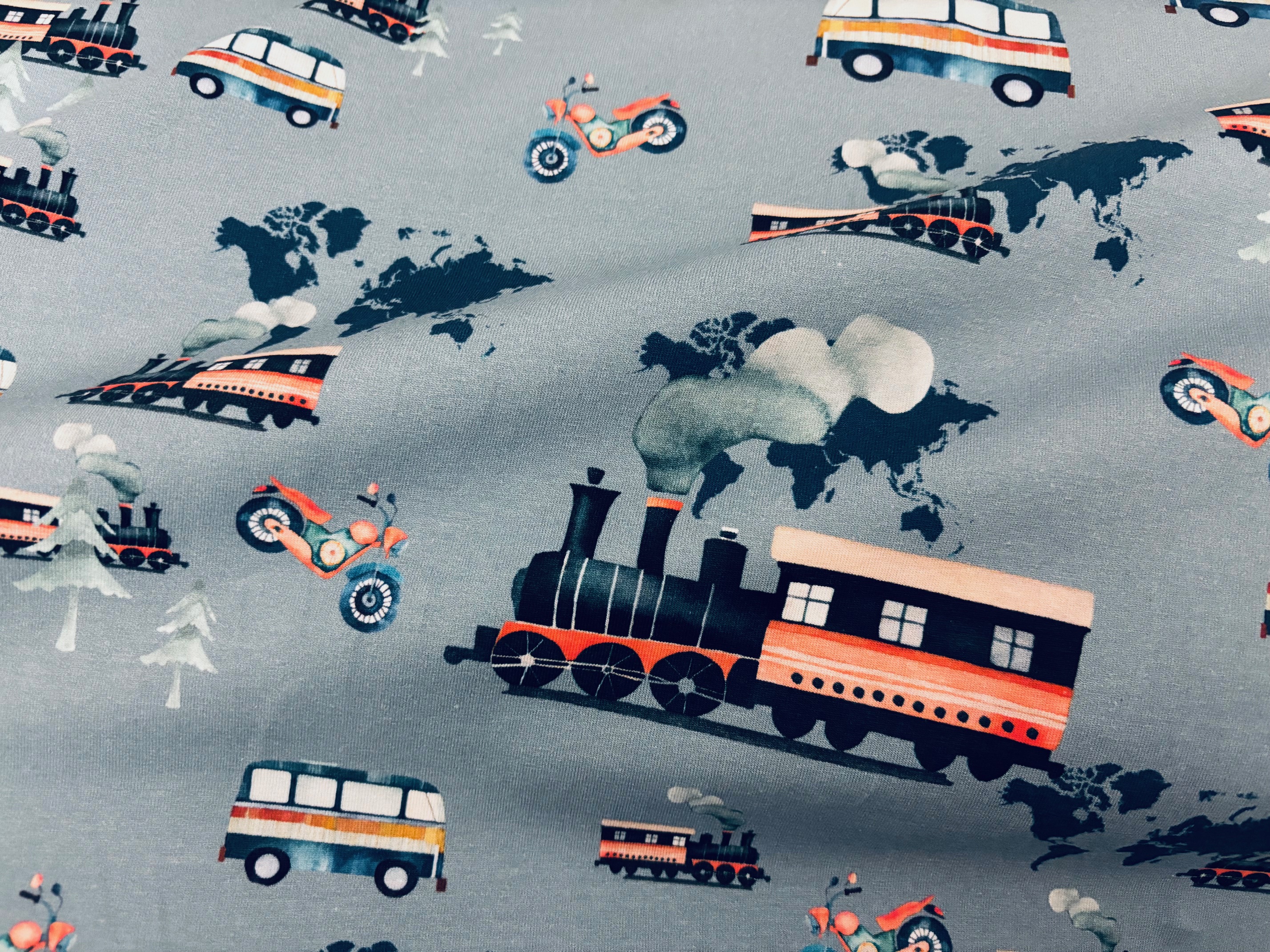 Kinderjersey Lokomotive Avalana Rauchblau