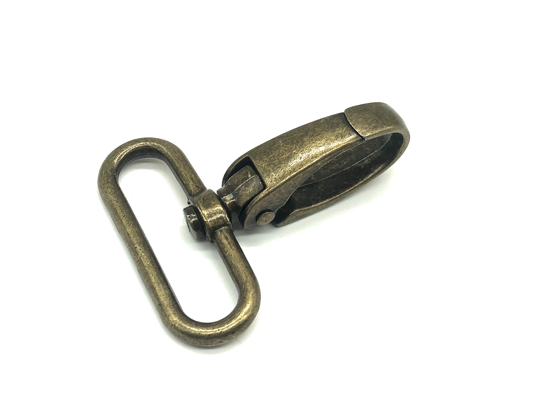 Karabiner 40 mm Altgold Oval