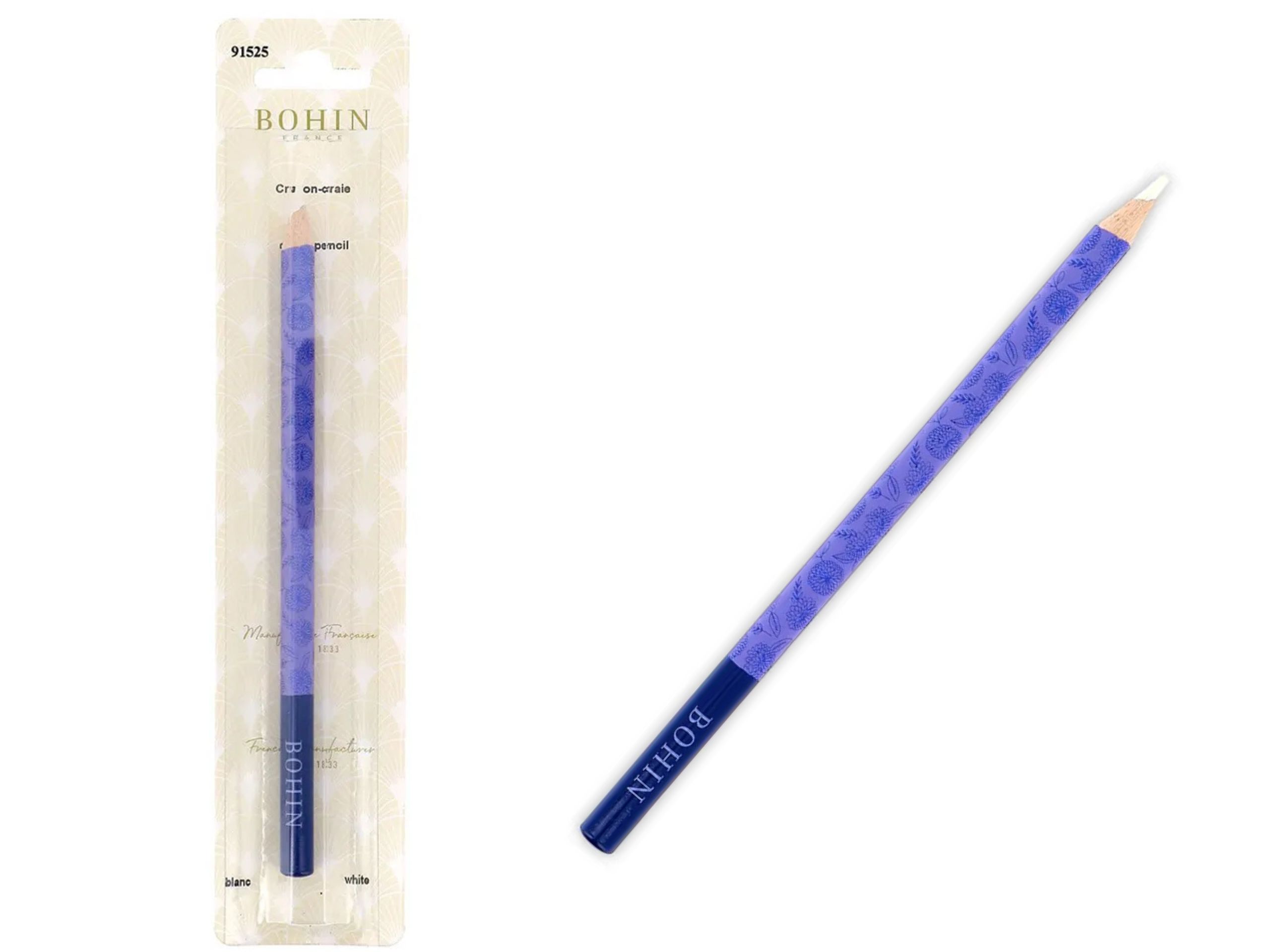 BOHIN Weißer Kreidestift Blossom violett auswaschbar