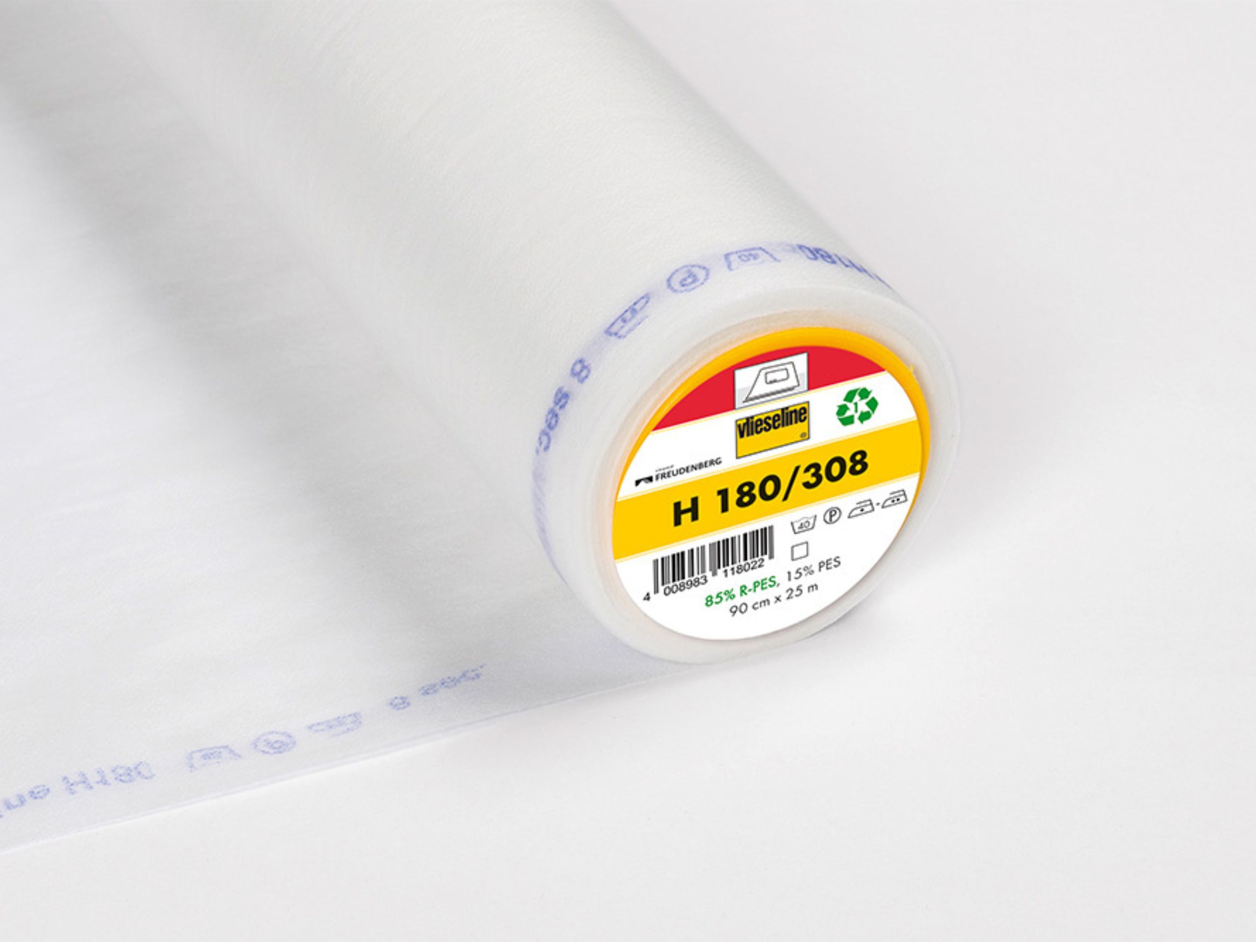 H180 Bügeleinlage Softline, Weiß, 90 cm