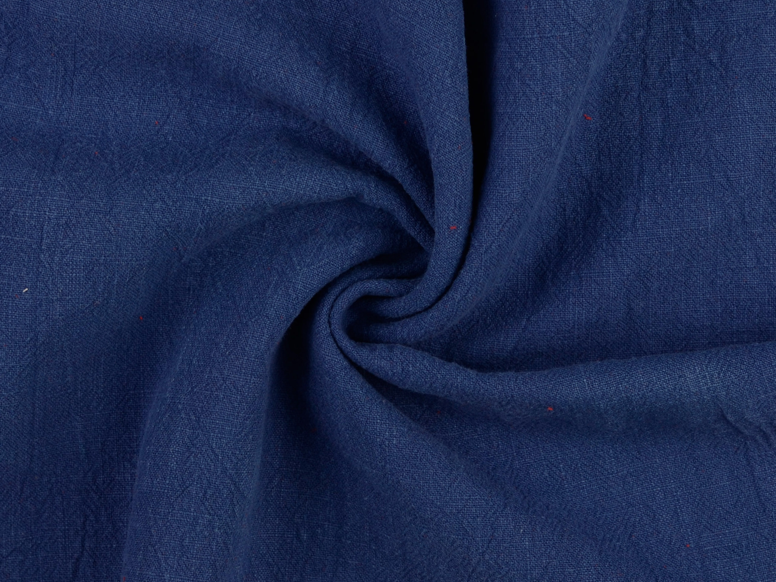 Leinen Dunkles Jeansblau Marine vorgewaschen