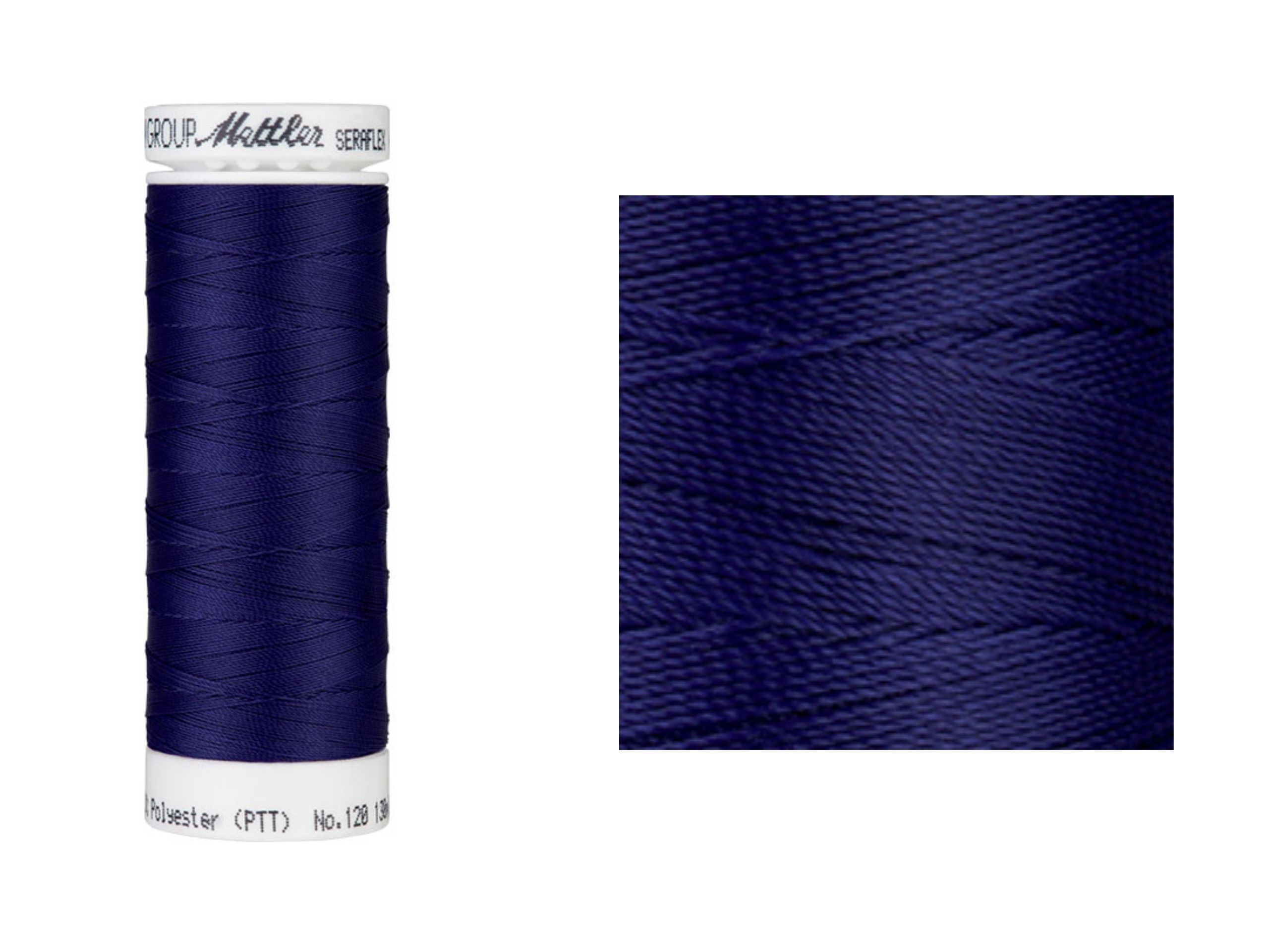 Seraflex Elastik-Nähgarn Delft Dunkelblau 1305 Amann Mettler 130 m