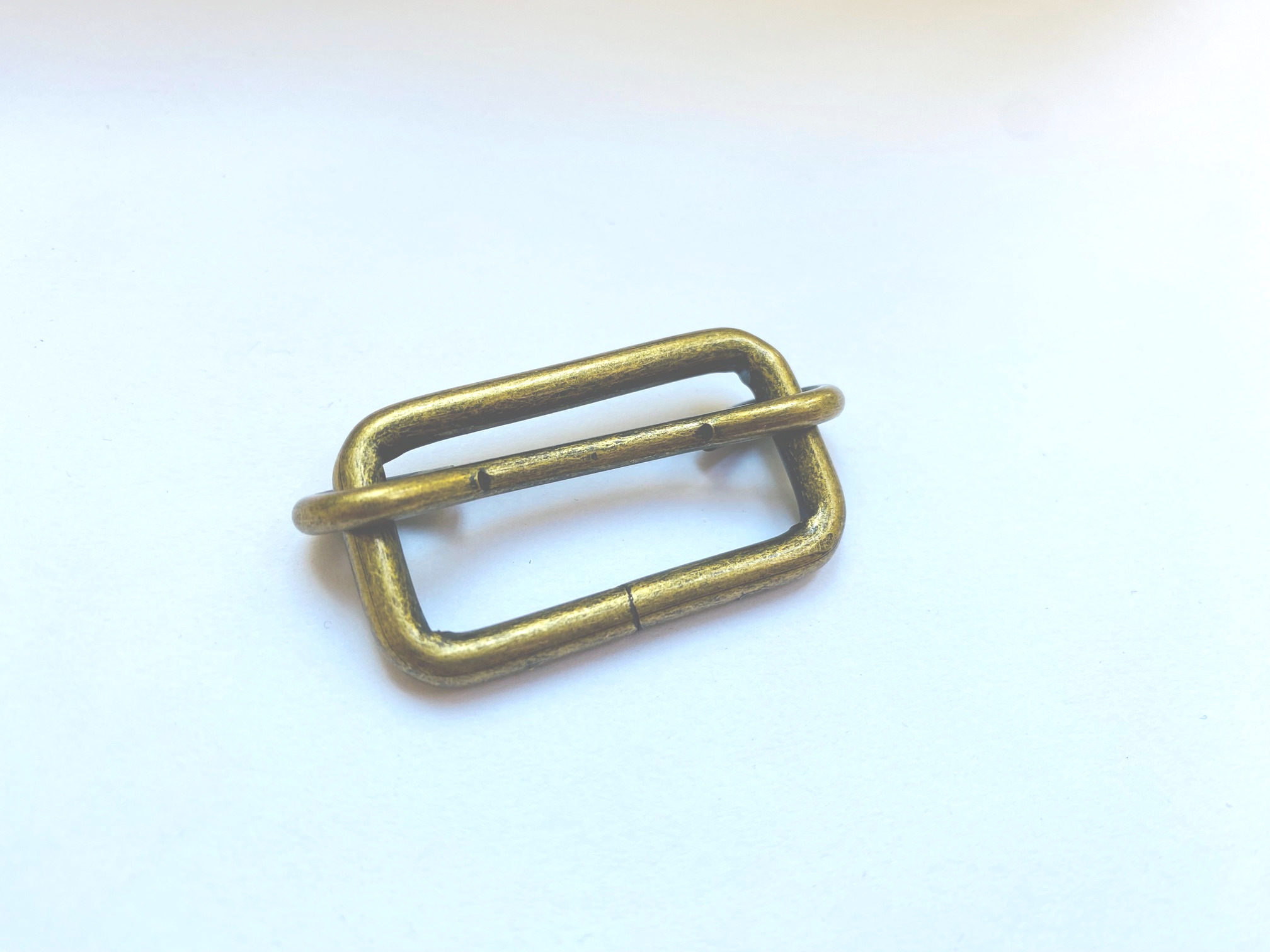 Leiterschnalle Metall 30 mm Altgold