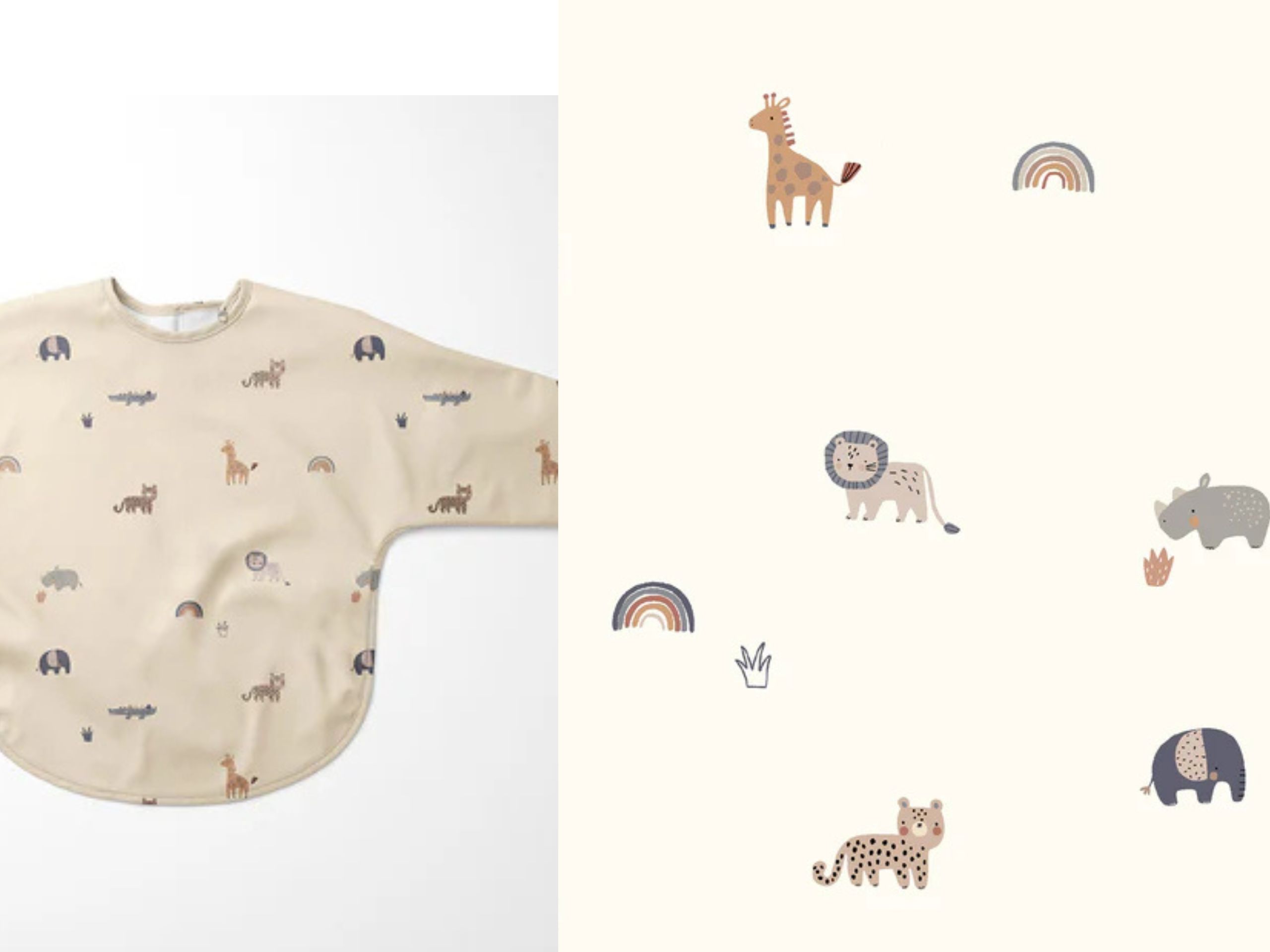 Aqua Protect Wasserabweisend Tiere und Regenbogen