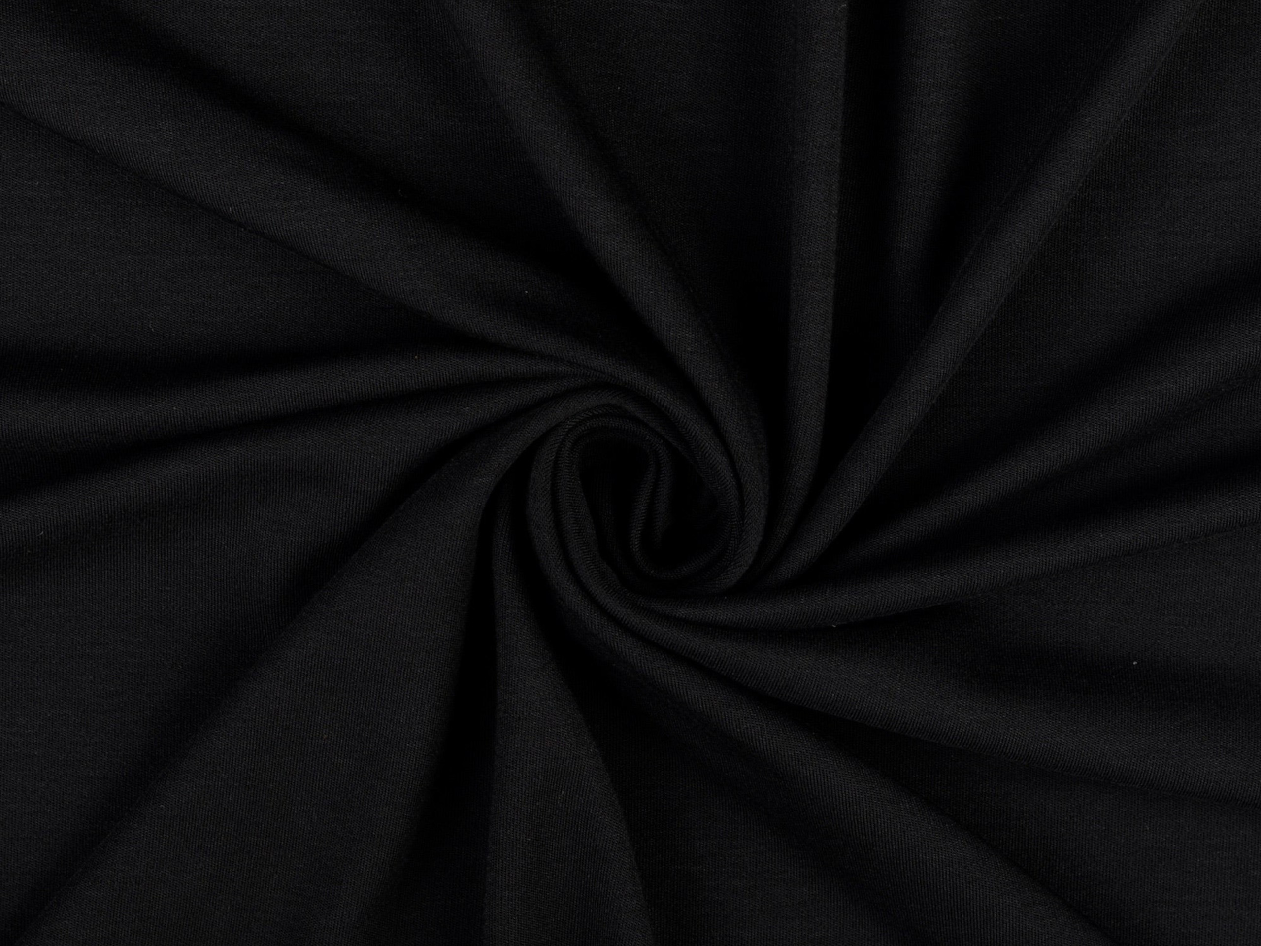 Viskosejersey Schwarz Vintage