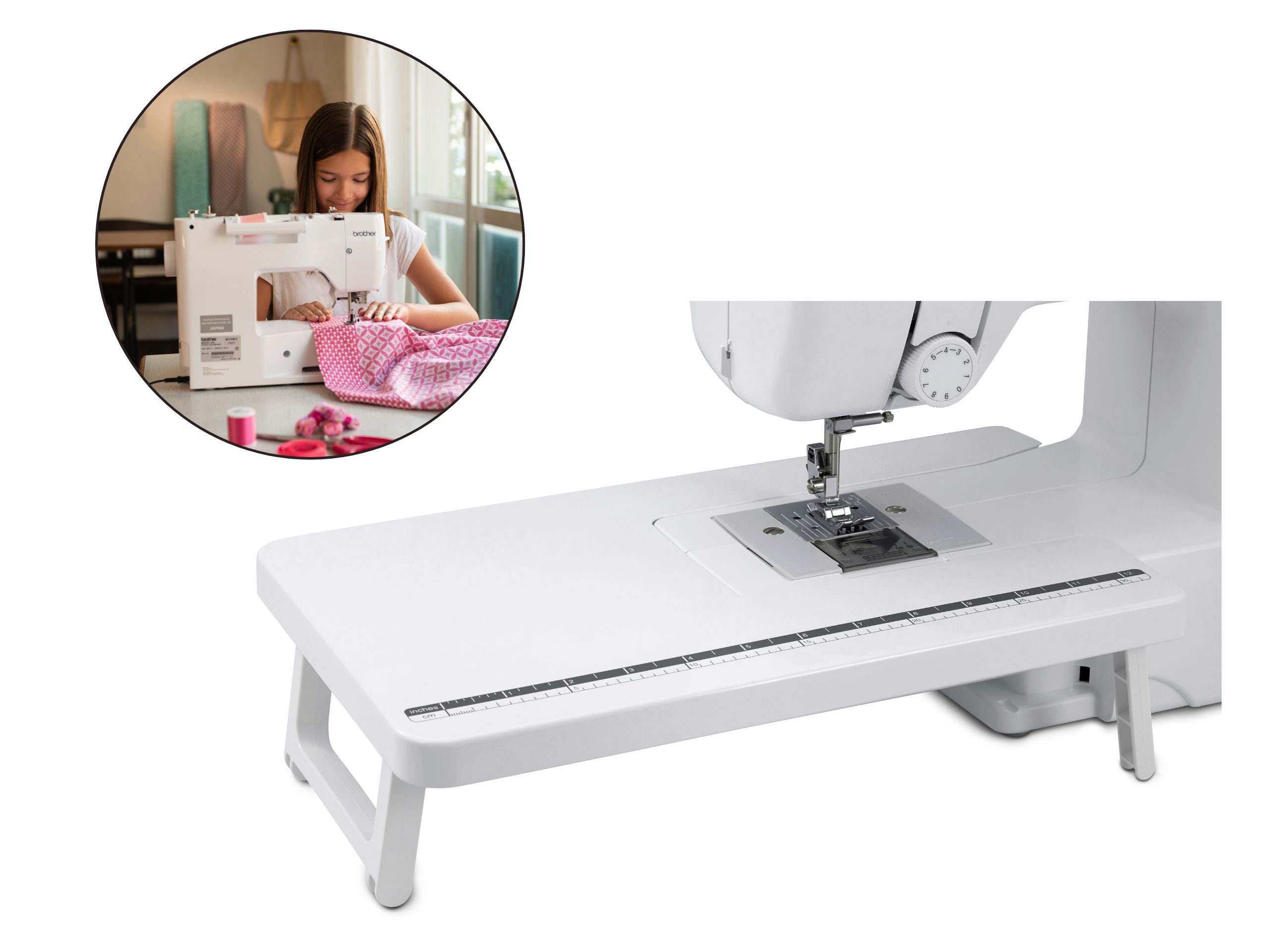 Anschiebetisch für BROTHER Nähmaschine KD40s