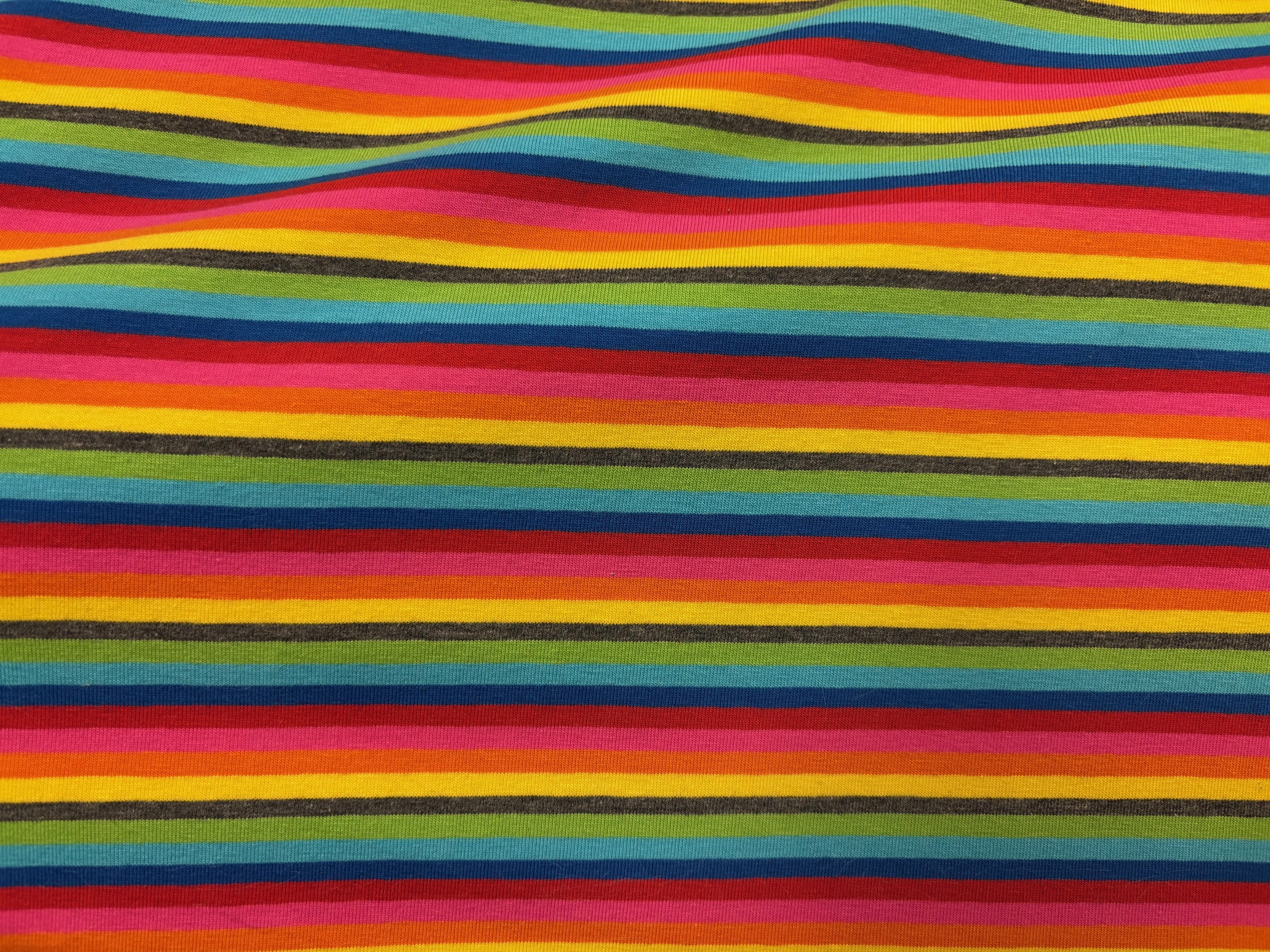 Jersey Schmale Regenbogenstreifen