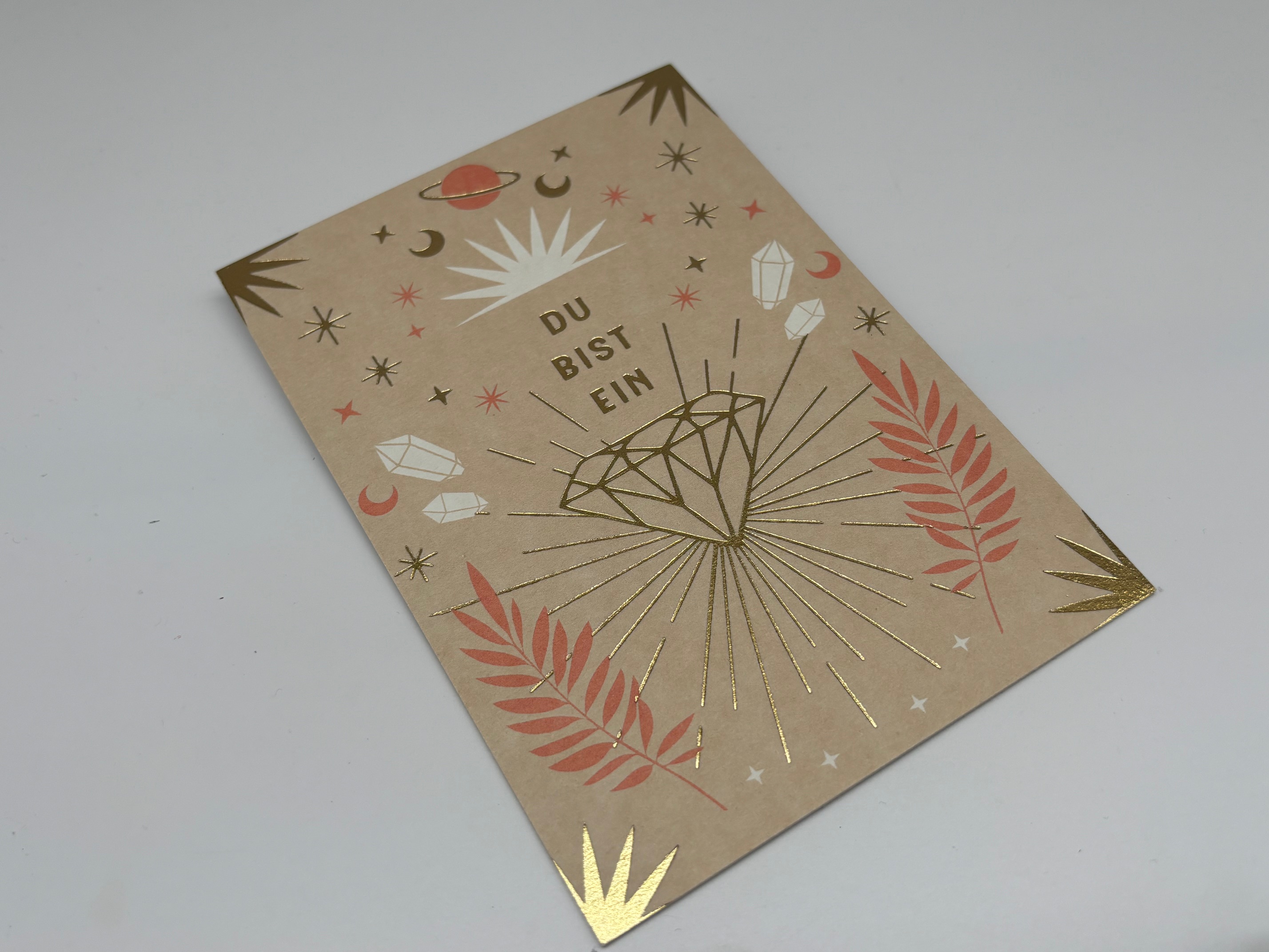 Postkarte Du bist ein Diamant