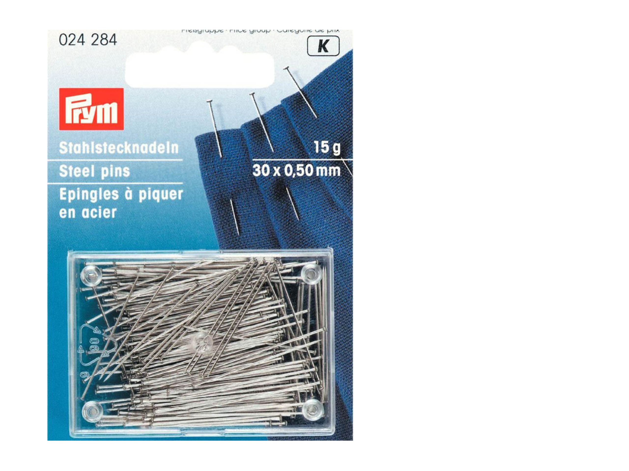 Prym Stecknadeln 0,50 x 30 mm silberfarbig 15 g