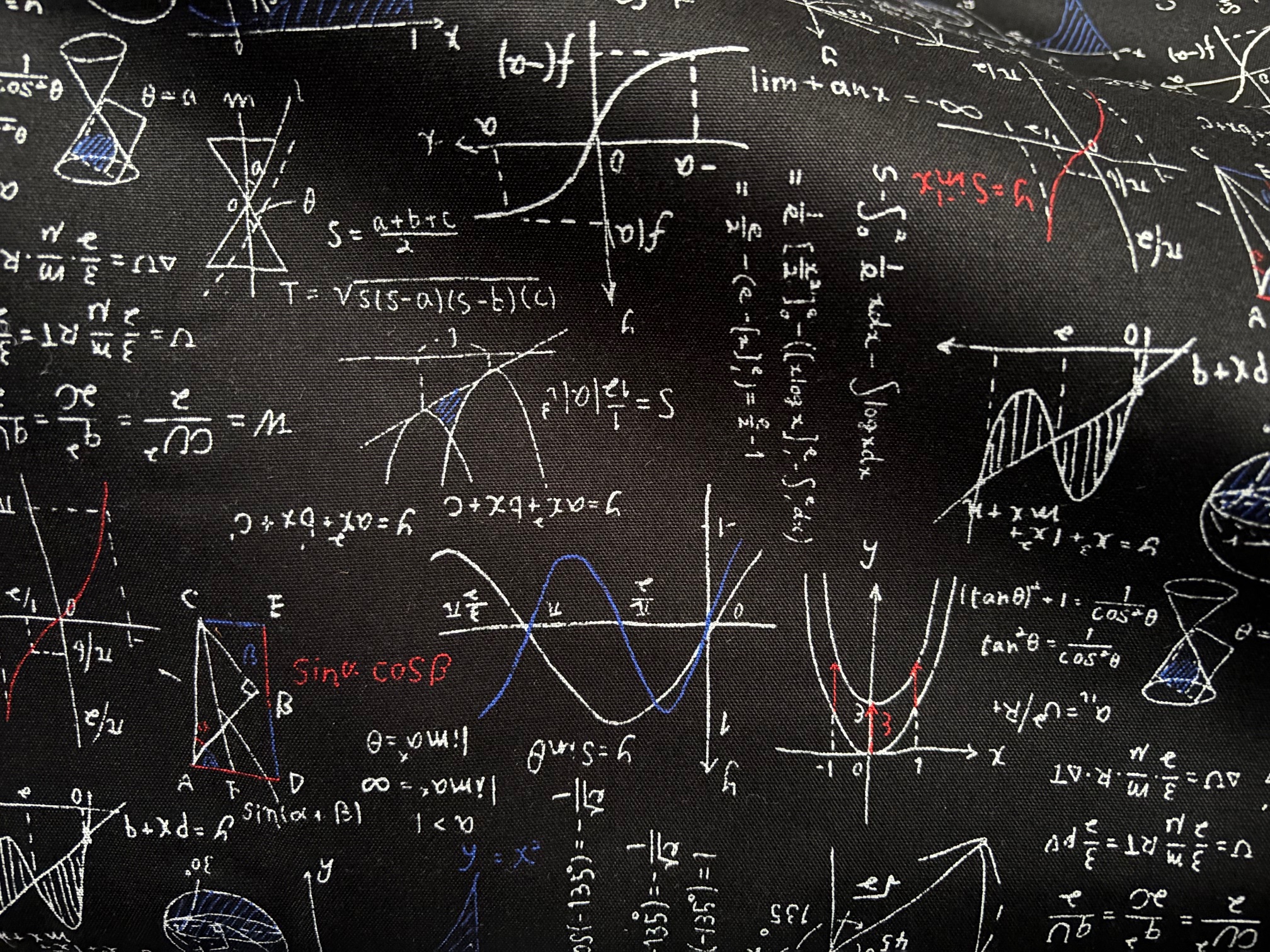 Baumwollstoff Formeln Schwarz