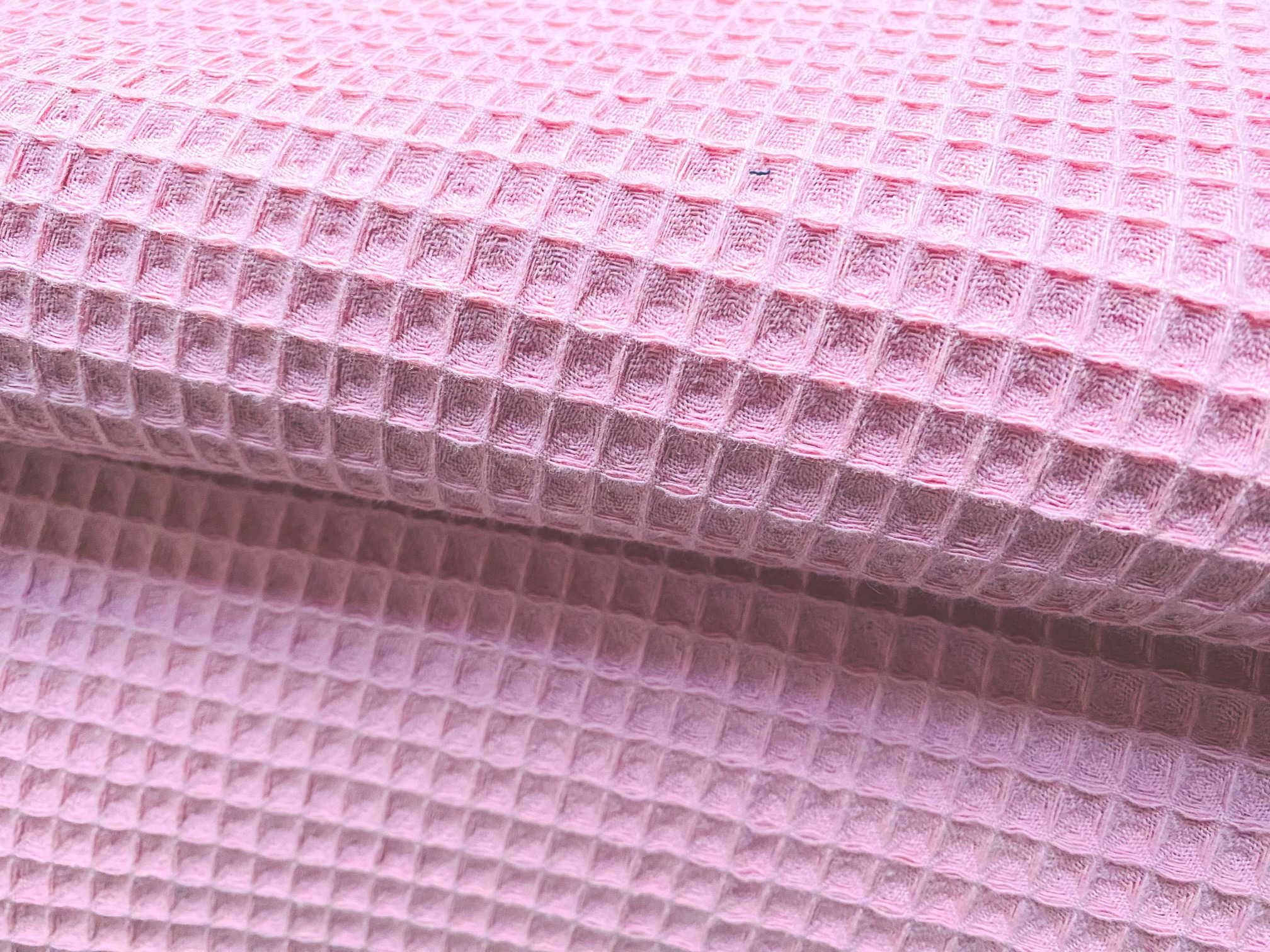 Waffelpique Rosa Zuckerwatte