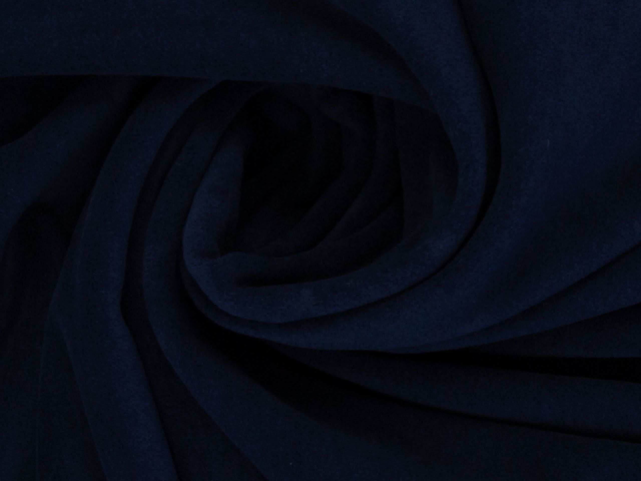 Baumwollfleece Uni Dunkelblau