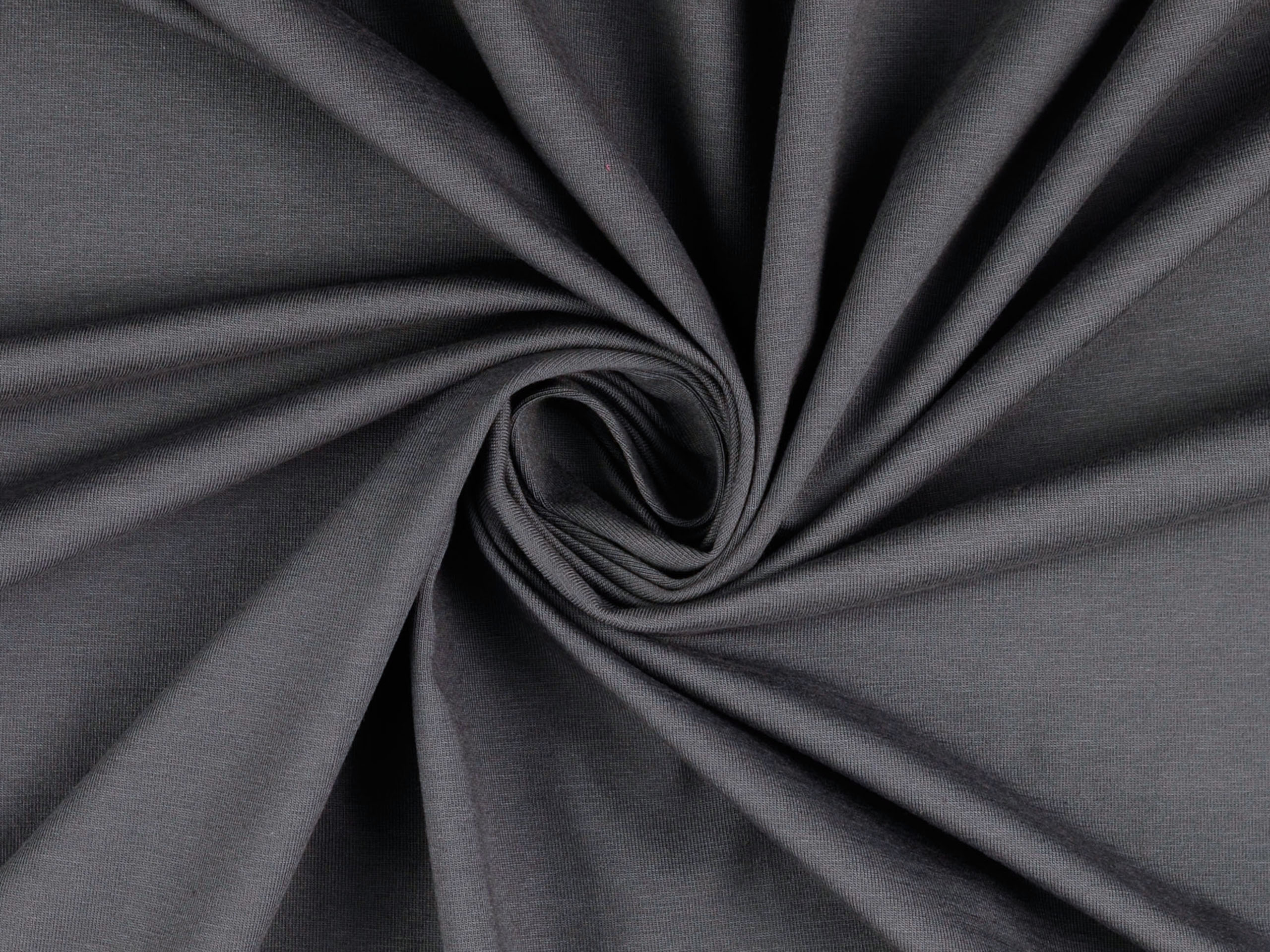 Bio-Baumwolljersey Uni Dunkelgrau VH 002