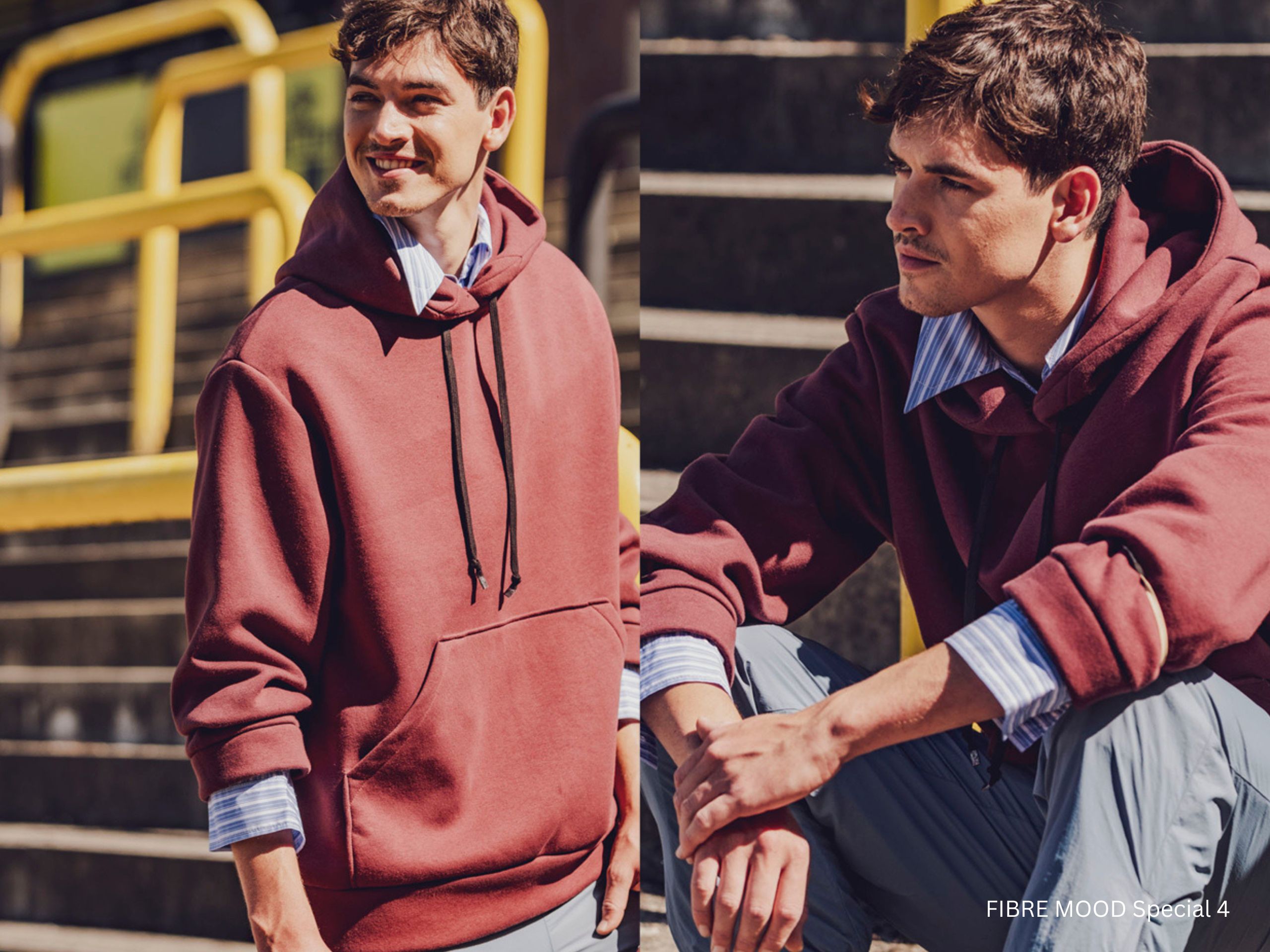 BIO-Heavy Jogging Sweat Bordeaux Recycled FIBRE MOOD