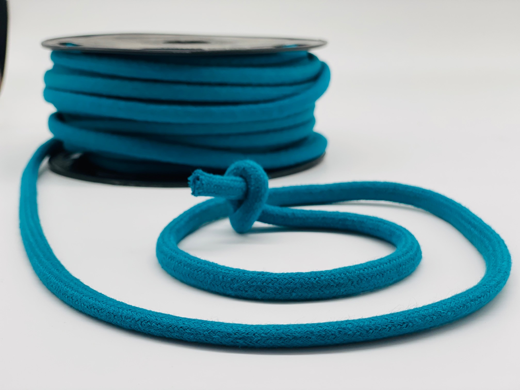 Baumwollkordel 9 mm Petrol glatt