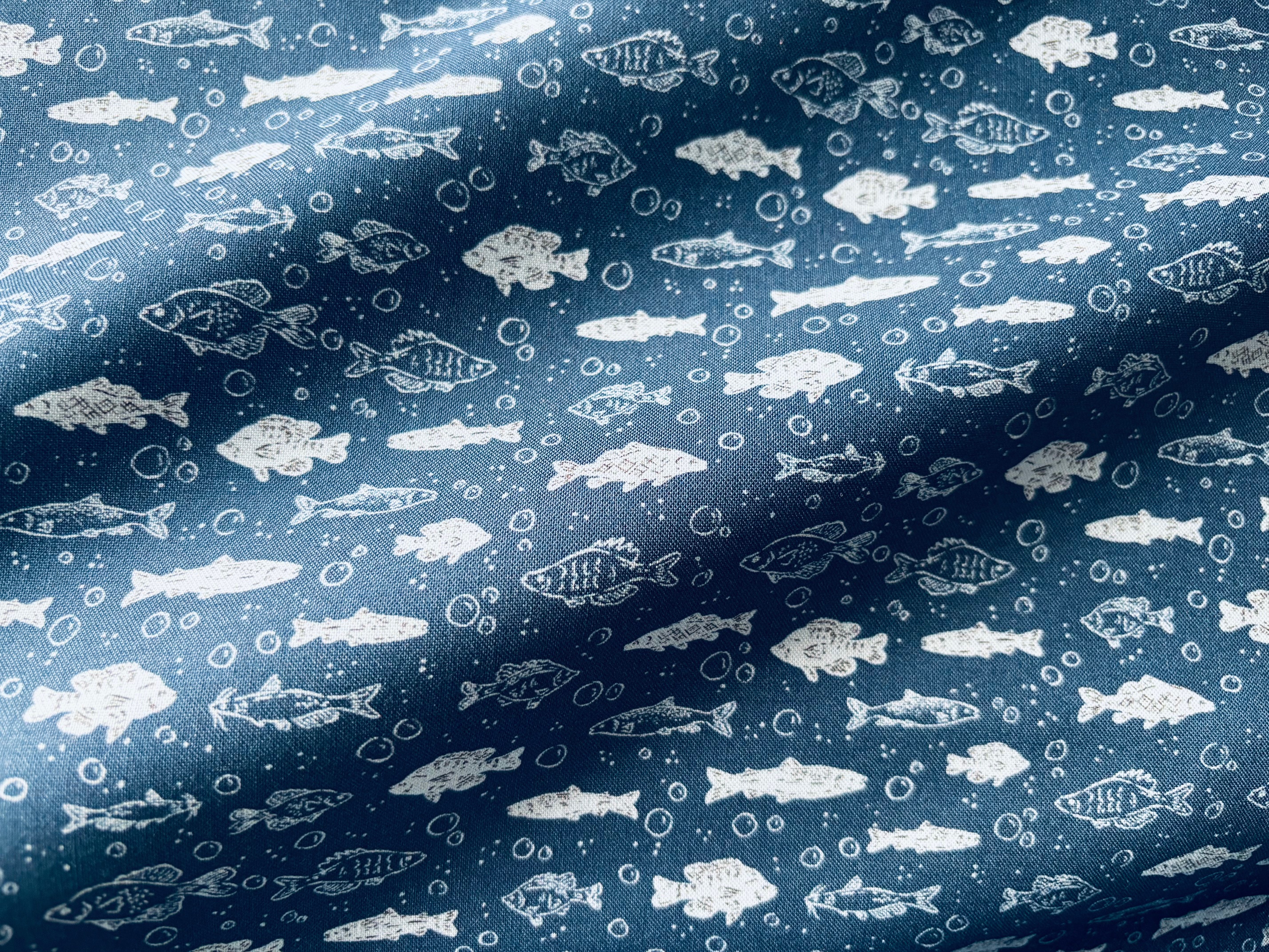 Bio-Baumwollstoff Freshwater Fish Cloud9