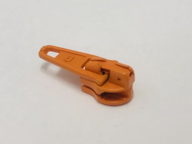 Zipper/Schieber Orange 61 für Endlosreißverschluss