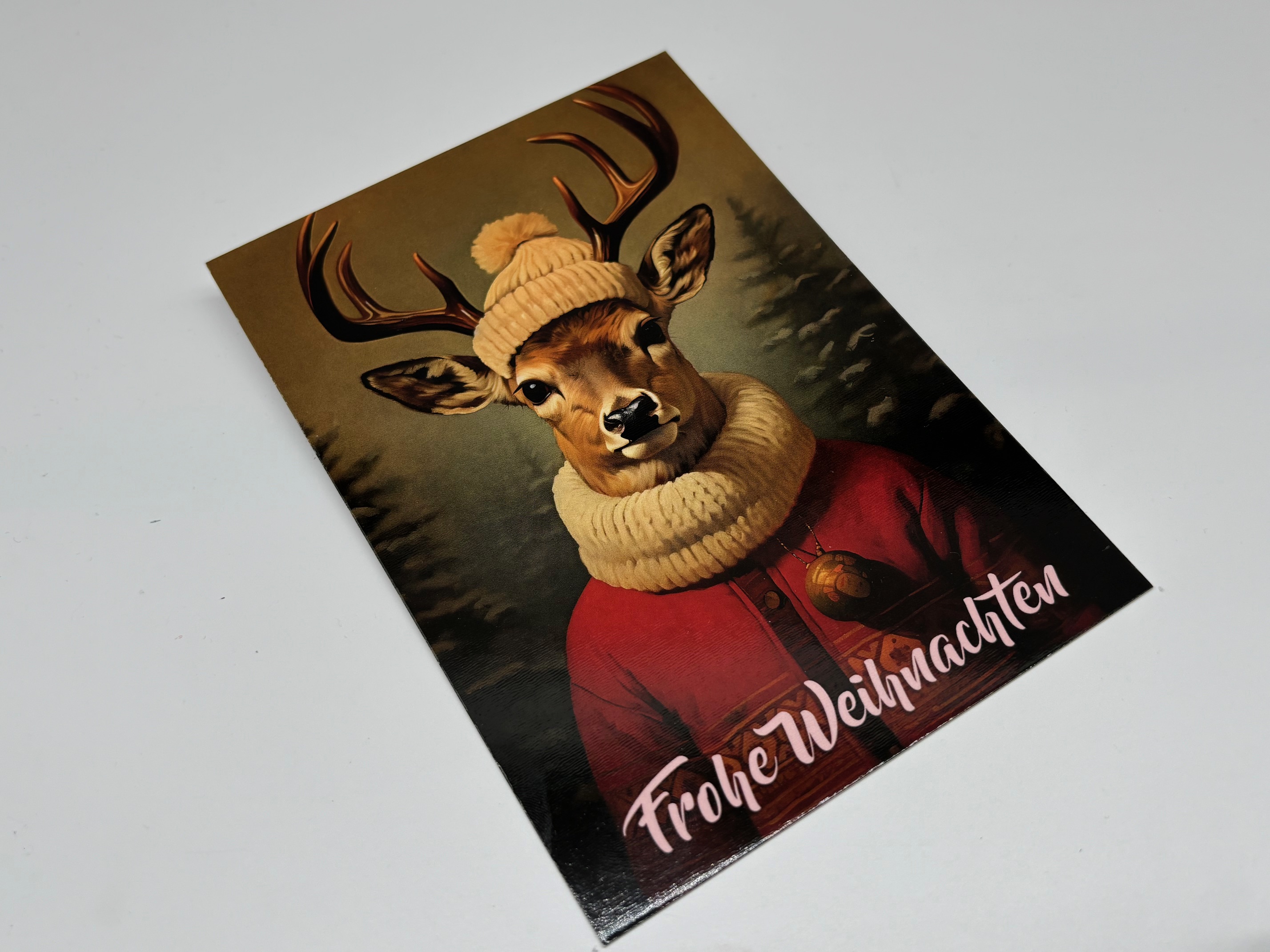 Postkarte Der Weihnachtshirsch