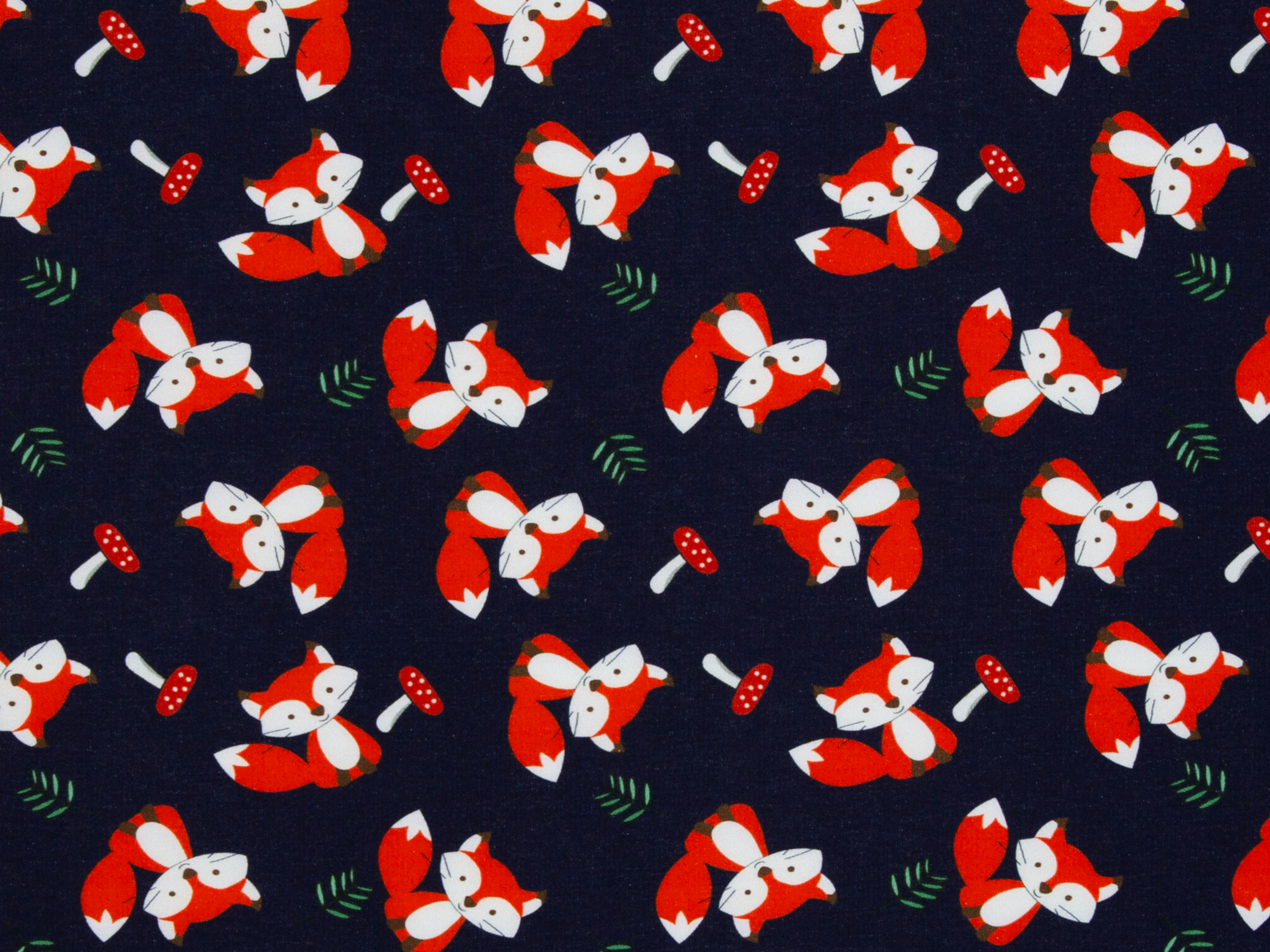 French Terry Fuchs Cosy Dunkelblau